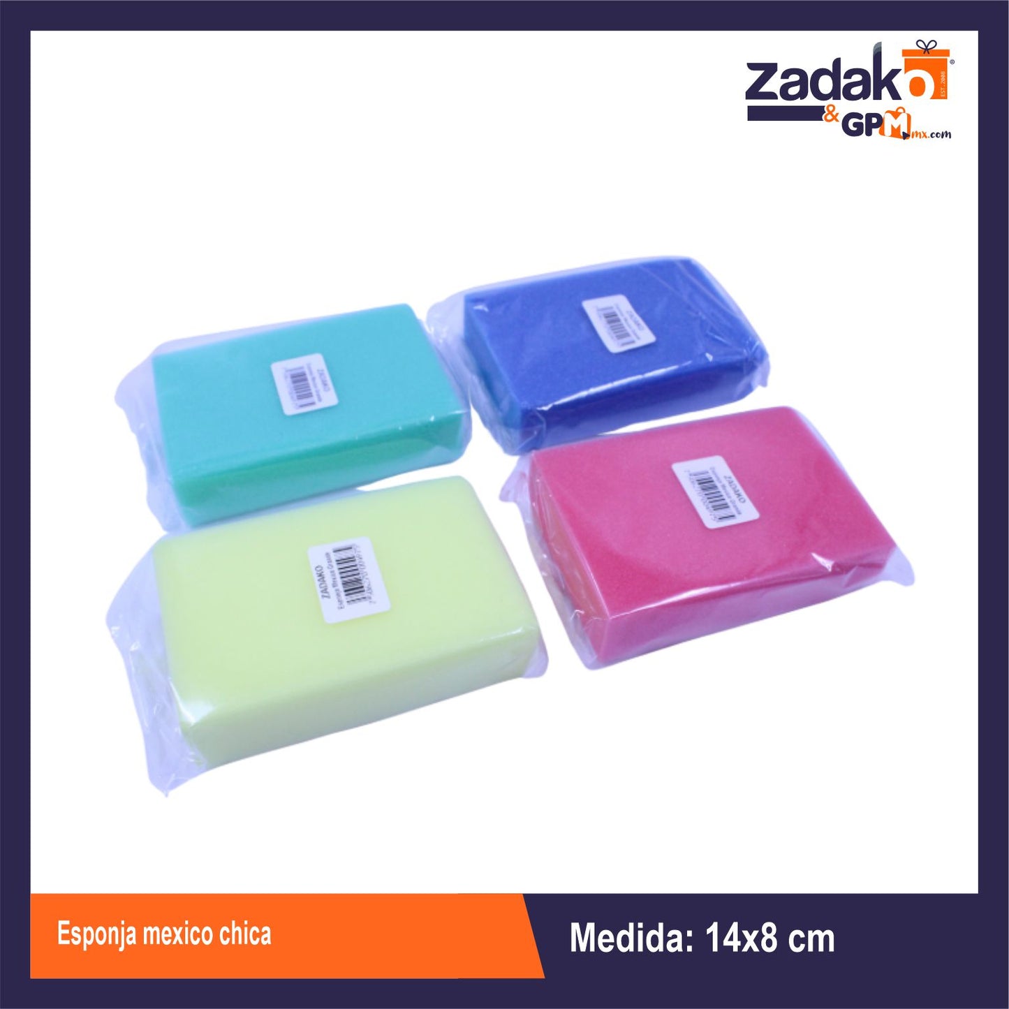 N-GPM-12209 PB122400 ESPONJA MEXICO CHICA CON 1 PZ O CAJA CON 100 PZS