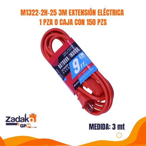 M1322-2H-25 3M EXTENSIÓN ELÉCTRICA 1 PZA O CAJA CON 150 PZS