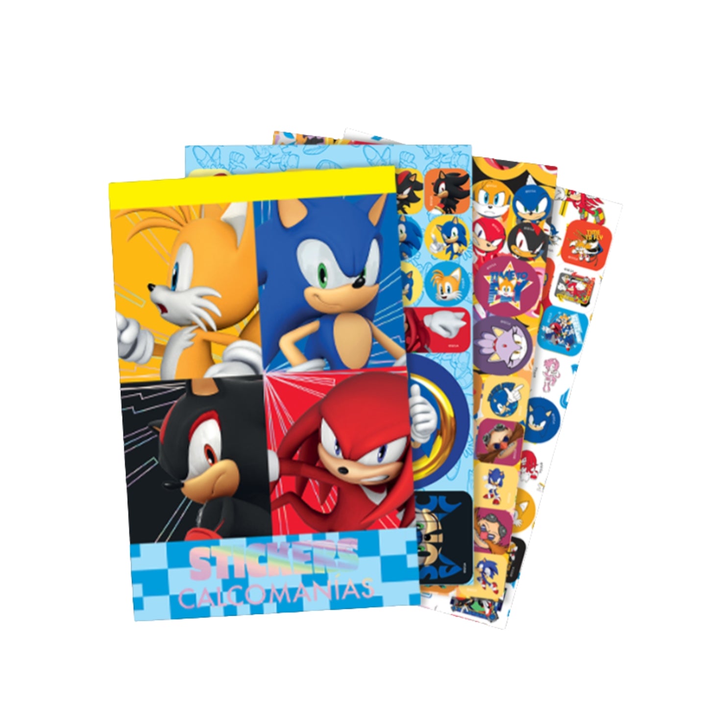 N-GPM-12552 192/7 BLOCK DE STICKERS CON FOIL SONIC CON 1 PZ O CAJA CON 12 PZS