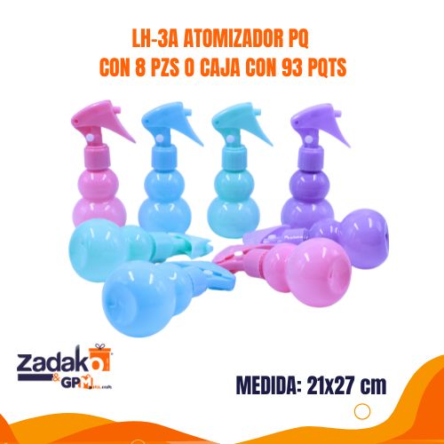 LH-3A LH-3B ATOMIZADOR PQ CON 8 PZS O CAJA CON 93 PQTS