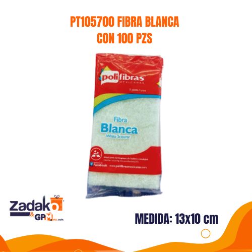PT105700 FIBRA BLANCA CON 100 PZS