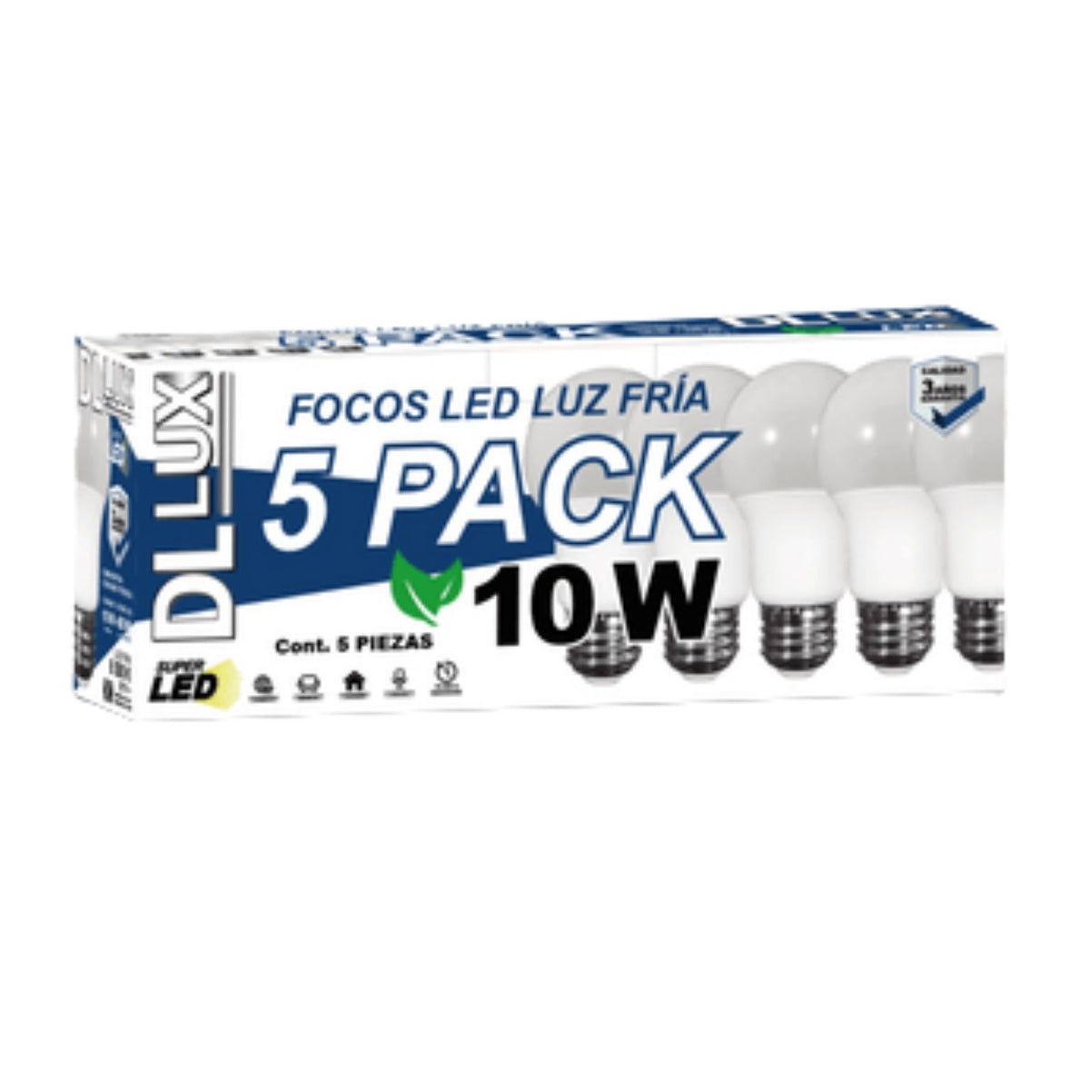 N-GPM-12856 DL 10W 5 PACK CON 1 PQT O CAJA CON 20 PQTS