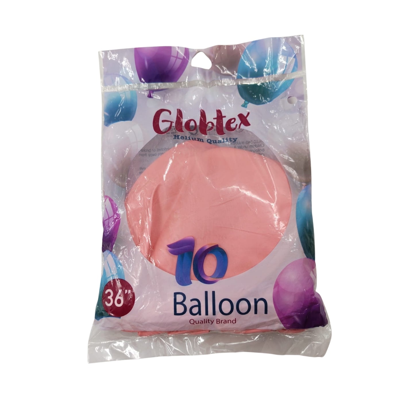 GLOBO No. 36 PAQUETE CON 10 PIEZAS STANDARD