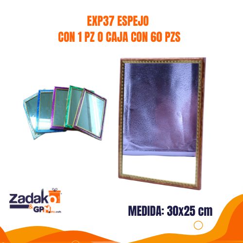 EXP37 ESPEJO CON 1 PZ O CAJA CON 60 PZS