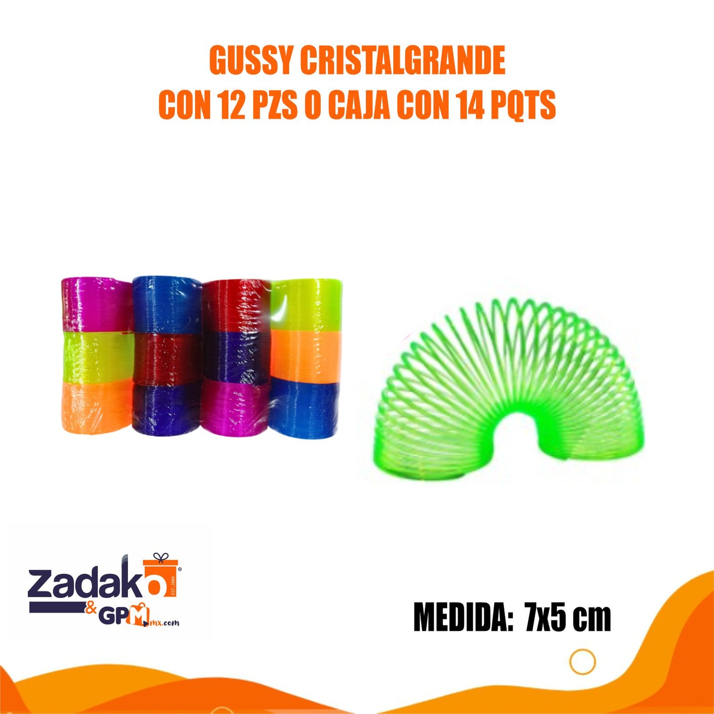 GUSSY CRISTALGRANDE CON 12 PZS O CAJA CON 14 PQTS