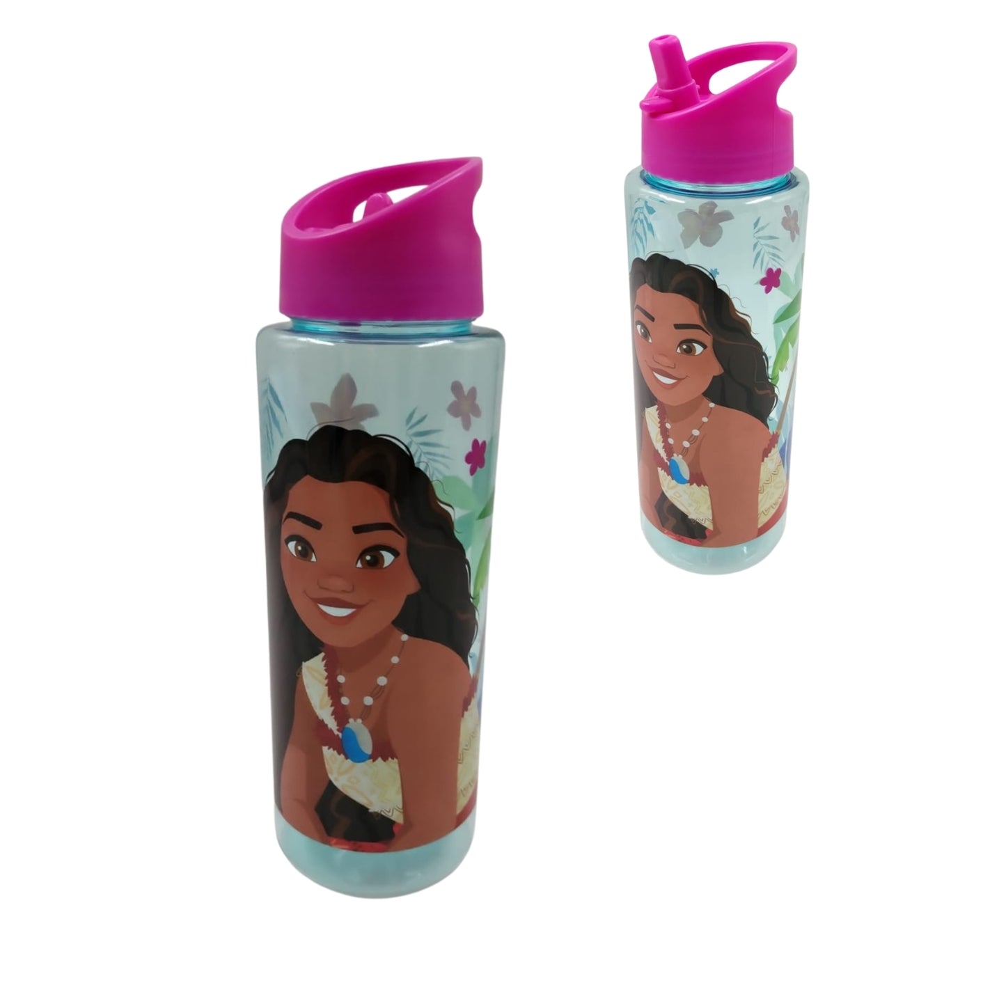 00928INC - BOTELLA ALTA CON POPOTE MOANA CON 1 PZ O CAJA CON 48 PZS