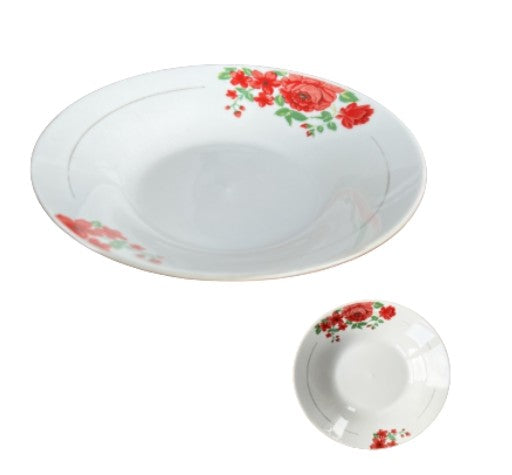 AW-7853-8.5 PLATO SOPERO DE CERAMICA 21 X 5 CM CON 1 PZ O CAJA CON 24 PZS
