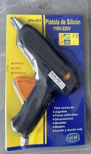 HD-1802 PISTOLA DE SILICÓN CON 1 PZ O CAJA CON 100 PZS