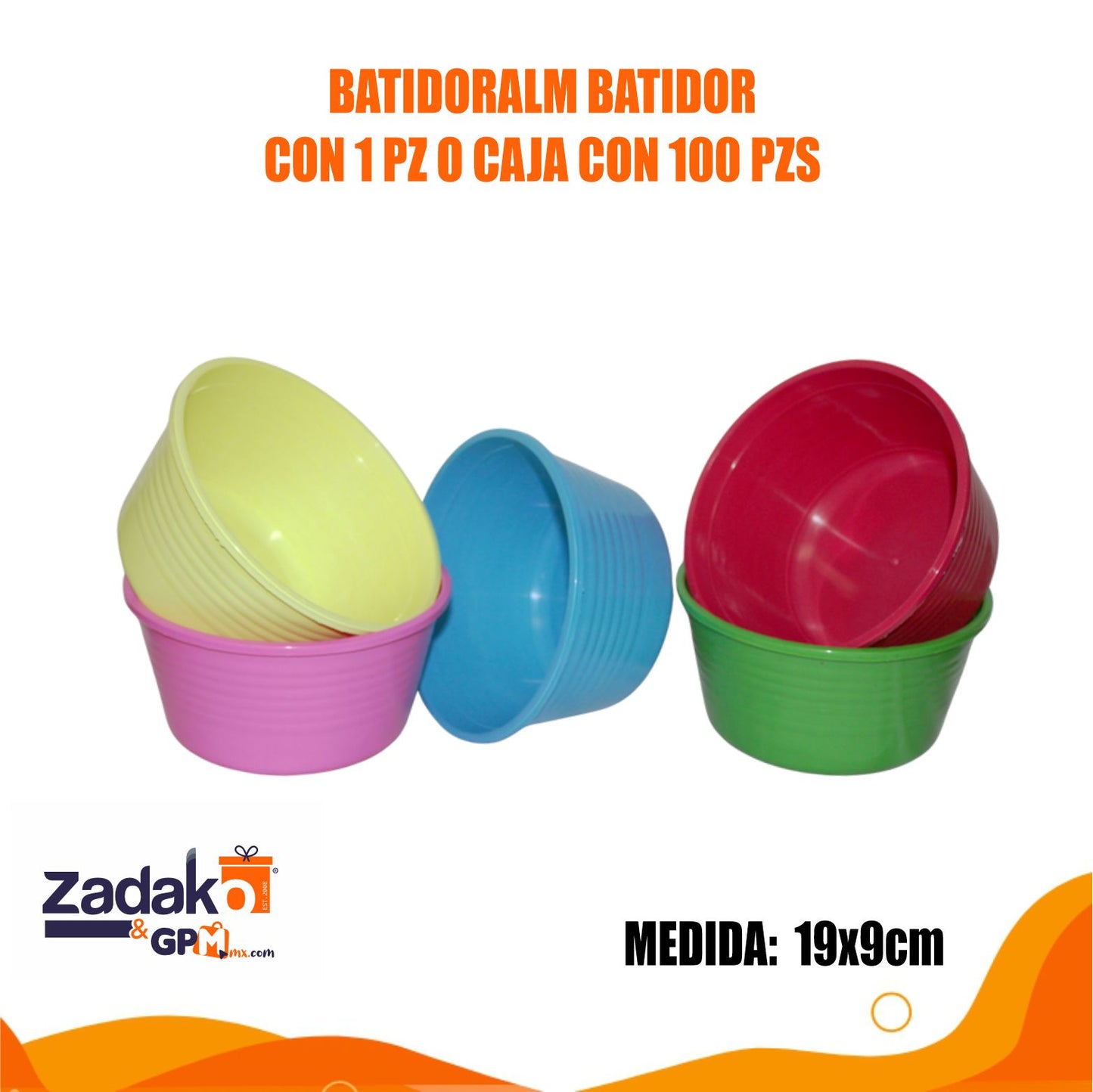 BATIDORALM BATIDOR CON 1 PZ O CAJA CON 100 PZS