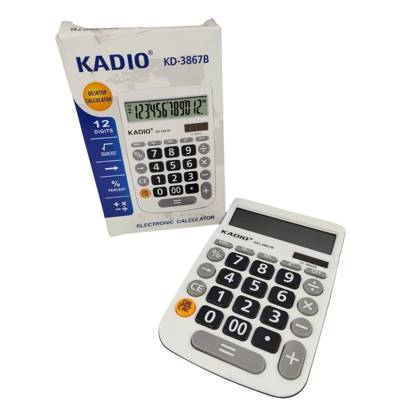 KD-3867B CALCULADORA DE ESCRITORIO CON 1 PZ O CAJA CON 100 PZS