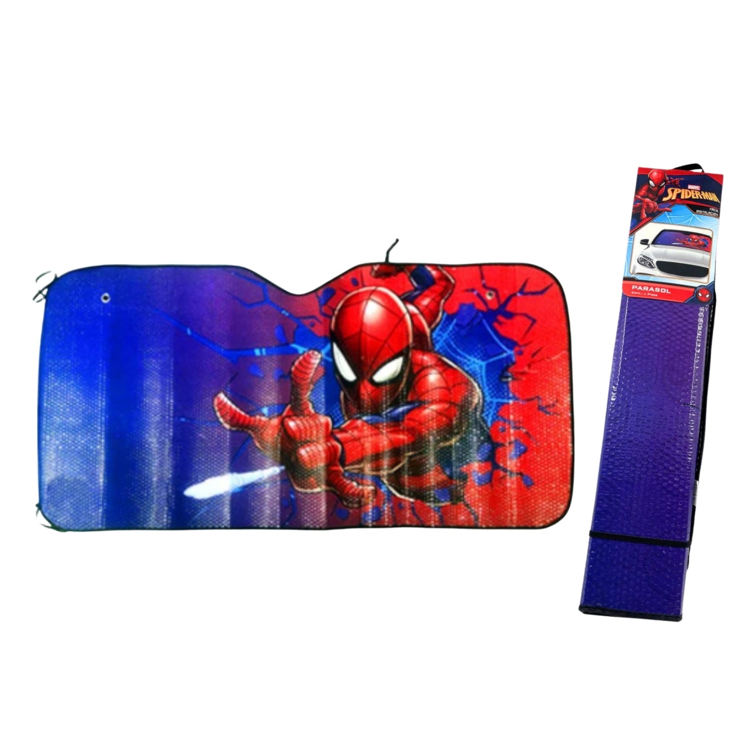 H4-PS114 PARASOL FRONTAL SPIDERMAN COLEECTION CON 1 PZ O CAJA ON 24 PZS