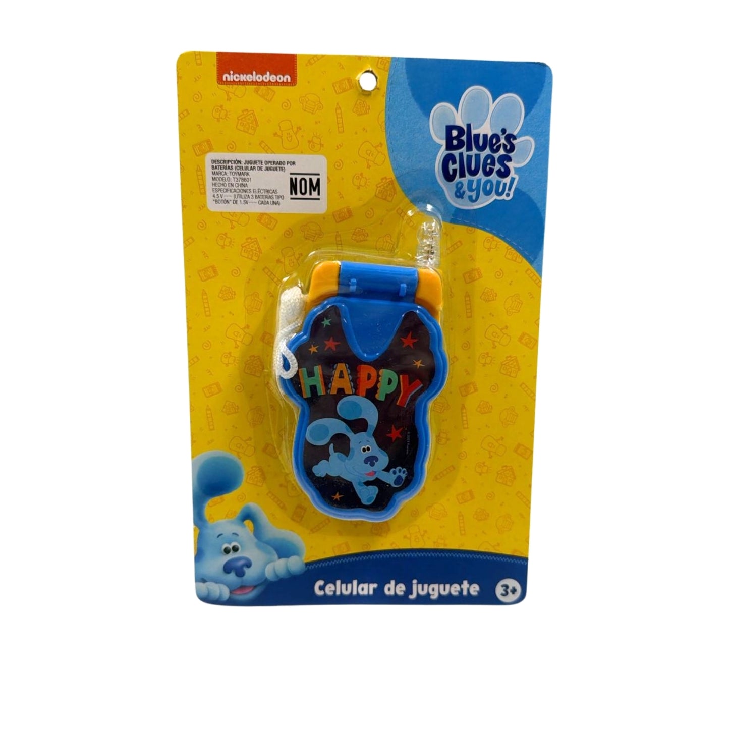 T378601 CELULAR PISTAS DE BLUE 6x11x2.5 CM CON 1 PZ O CAJA CON 288 PZS