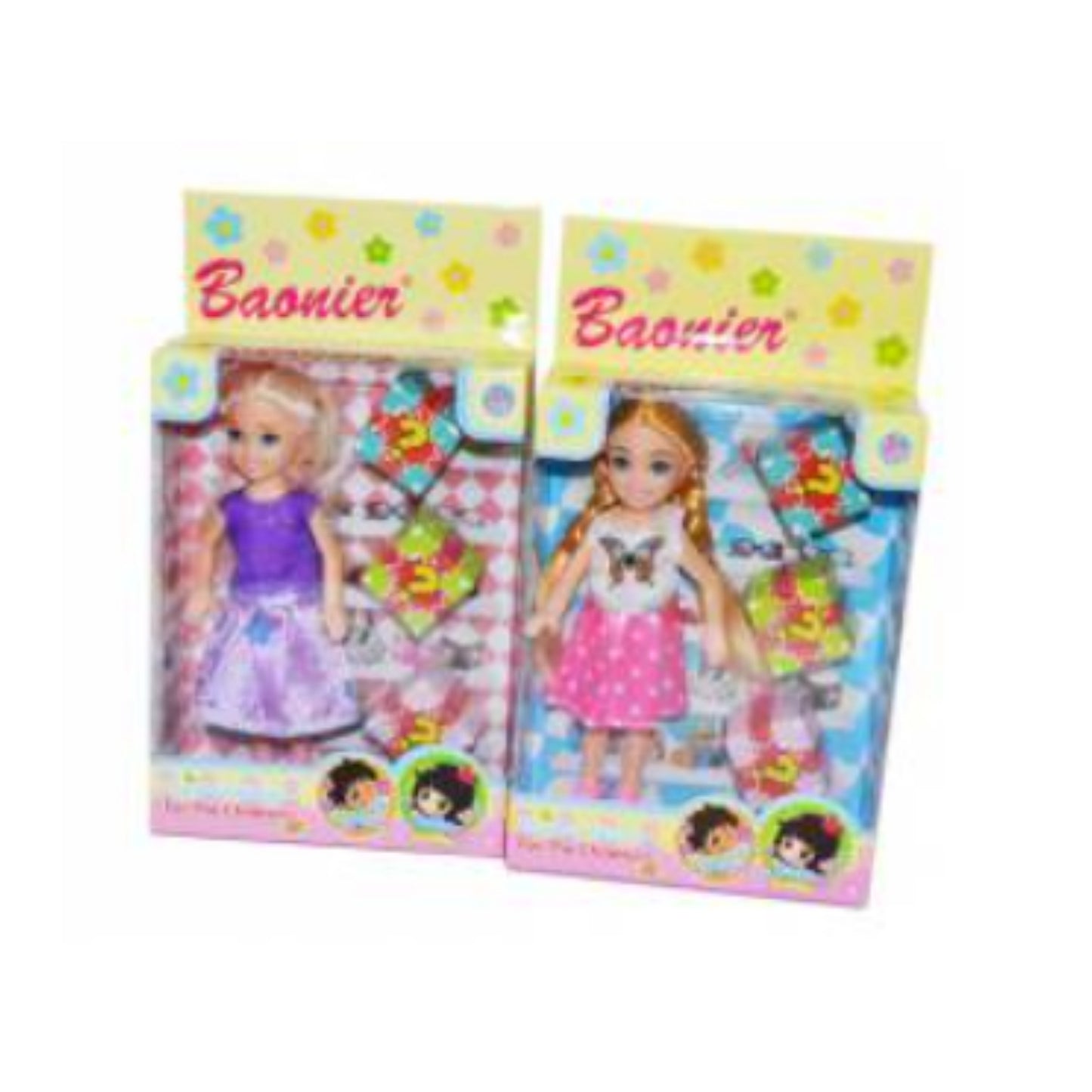 B1212195 MUÑEQUITA 6 PULGADAS CON ACCESORIOS EN CAJA CON 1 PZ O CAJA CON 180 PZS
