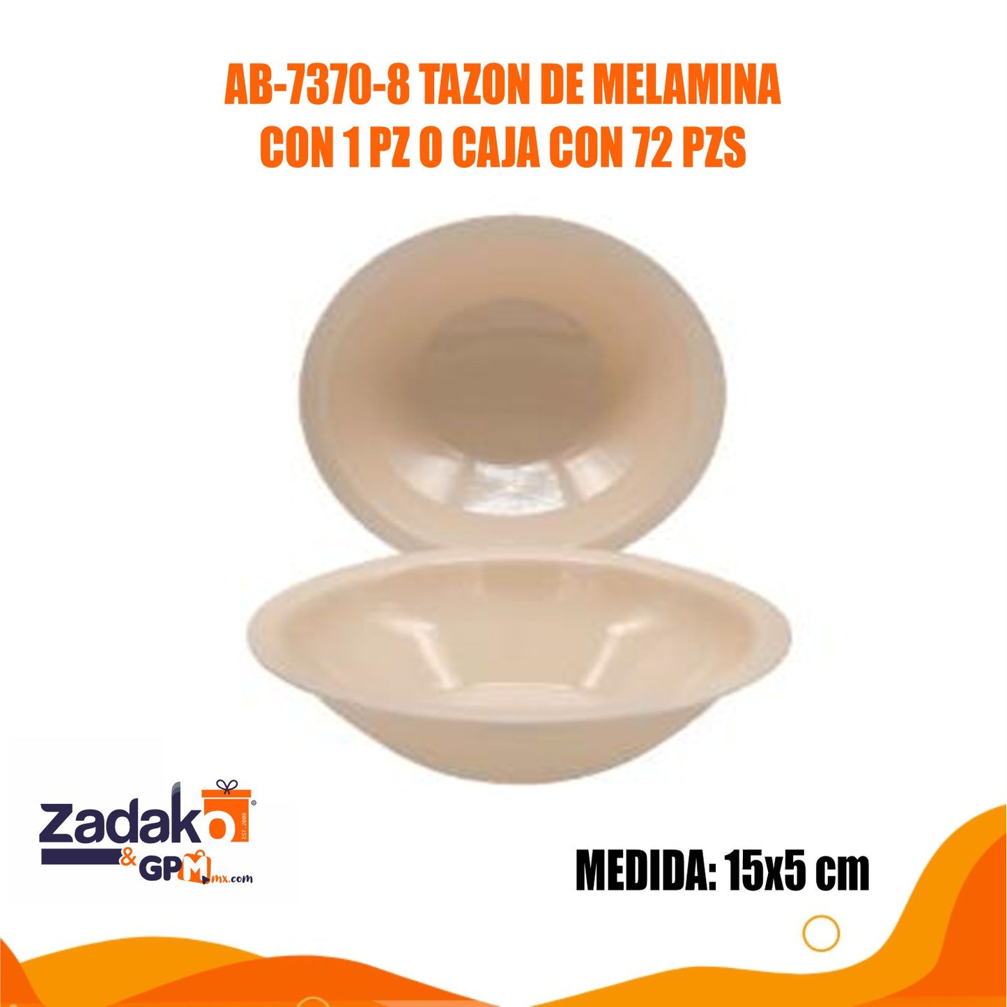 AB-7370-8 TAZON DE MELAMINA CON 1 PZ O CAJA CON 72 PZS