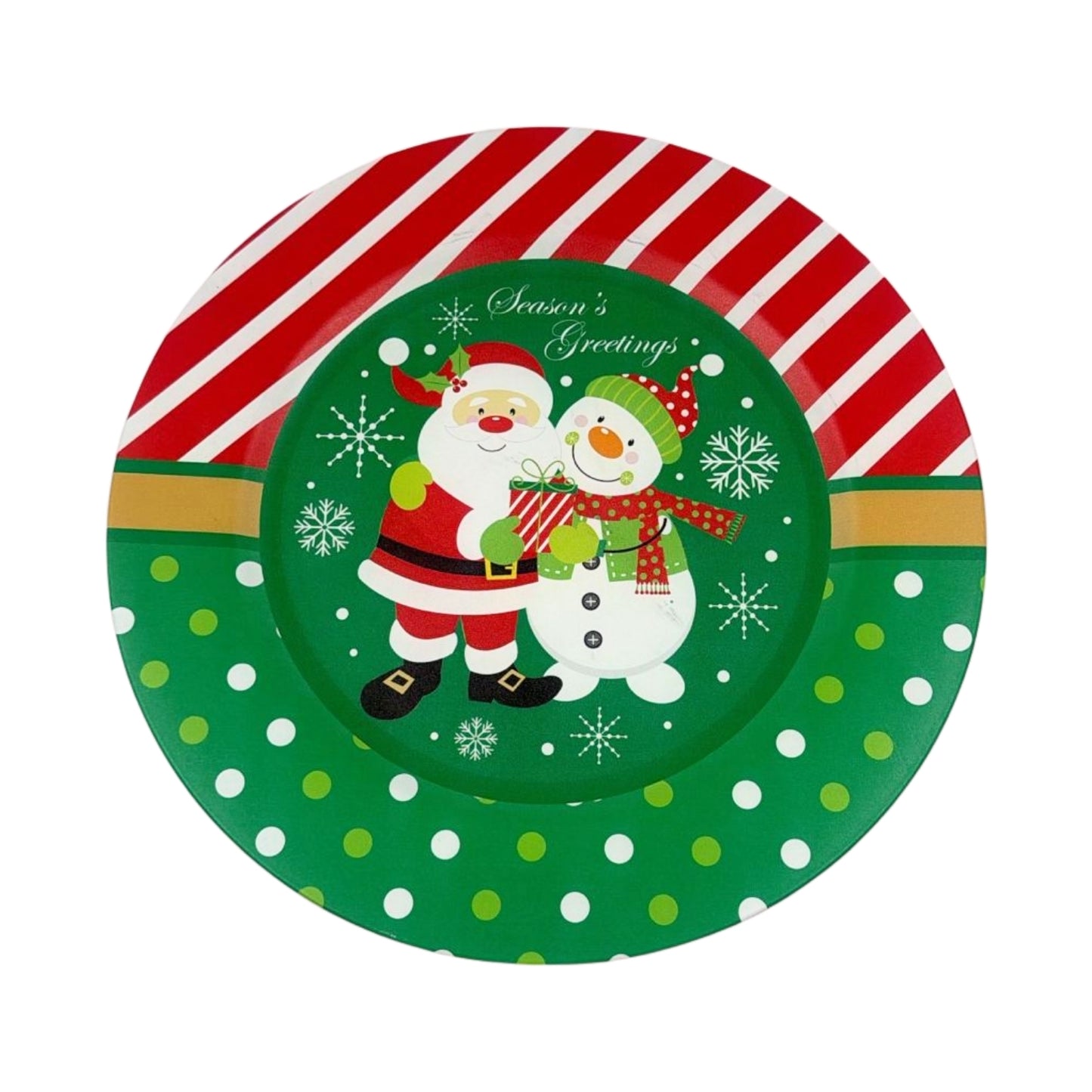 GA-0152B-13 PLATO DE NAVIDAD CON 1 PZ O CAJA CON 50 PZS