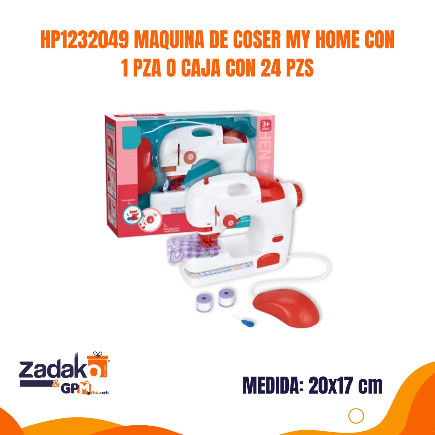 HP1232049 MAQUINA DE COSER MY HOME CON 1 PZA O CAJA CON 24 PZS