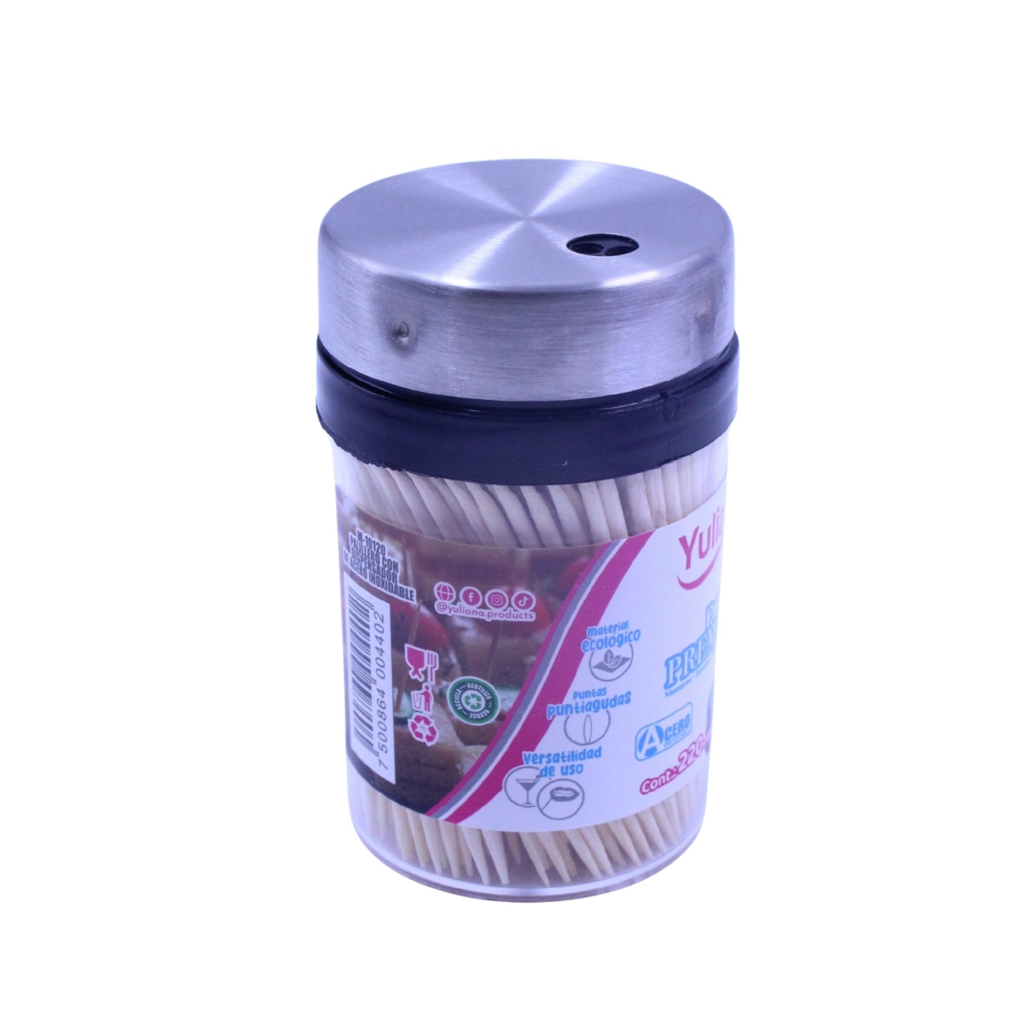 M-10120 PALILLERO CON DISPENSADOR DE ACERO INOX CON 1 PZ O CAJA CON 360 PZS