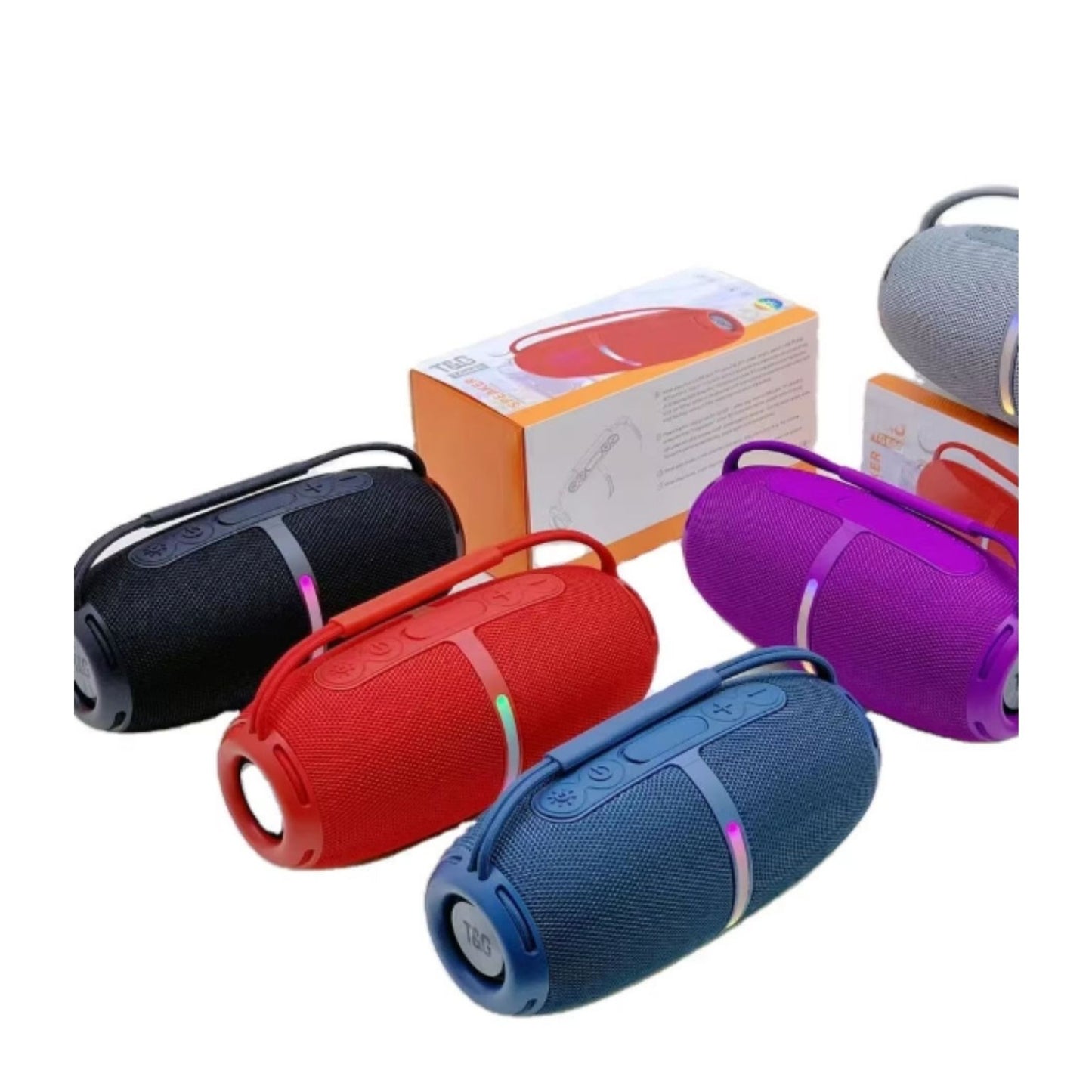 TG686 BOCINA ALTAVOZ BLUETOOH INALAMBRICO PORTATIL CON BATERIA REGARCABLE, CON LUZ INTEGRADA CON 1 PZ O CAJA CON 24 PZS