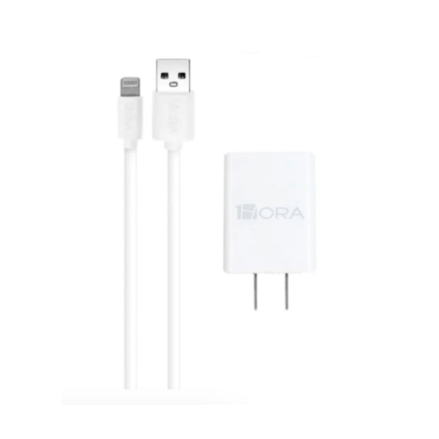 GAR143 COMBO CARGADOR 2.4A 12W MAX CON CABLE PARA IPHONE 1M CON 1 PZ O CAJA CON 200 PZS