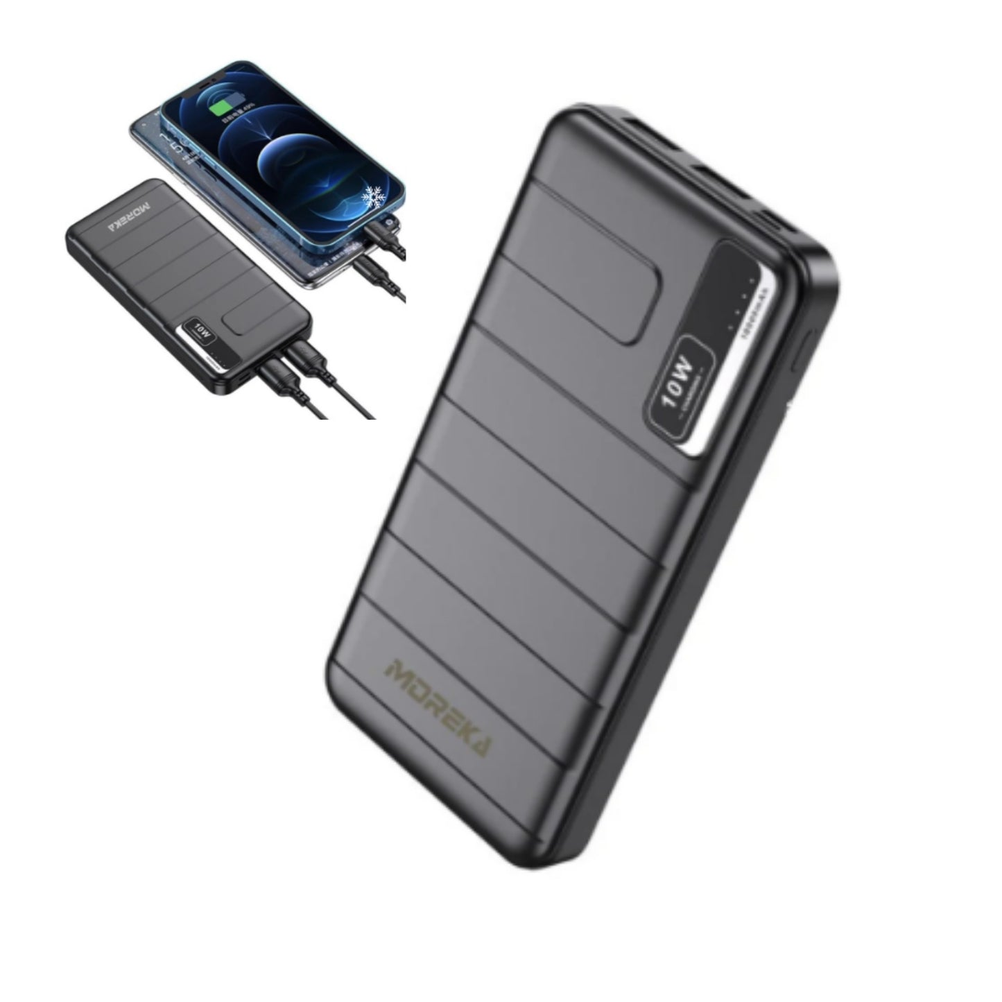 K103 POWER BANK 10000mAh 37W CON 1 PZ O CAJA CON 60 PZS