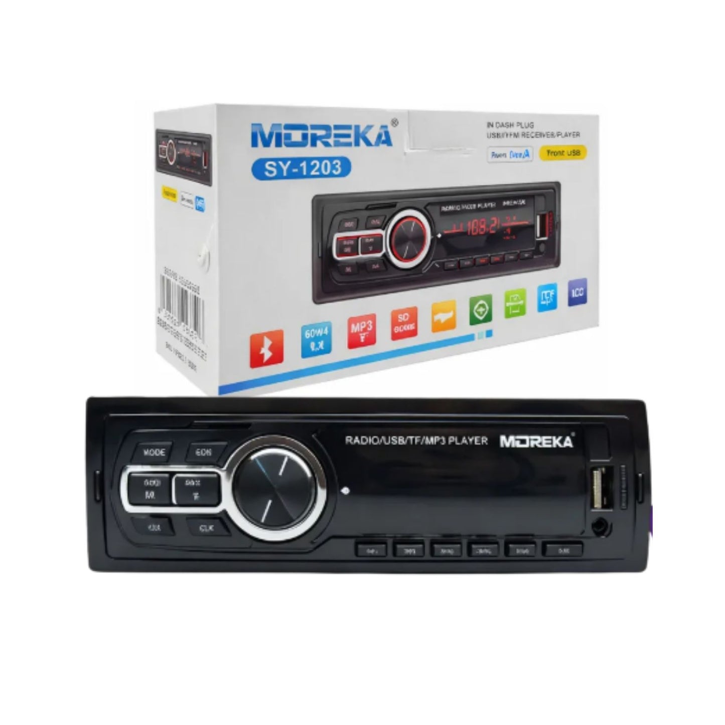 SY-1203 ESTEREO PARA CARRO CON 1 PZ O CAJA CON 30 PZS