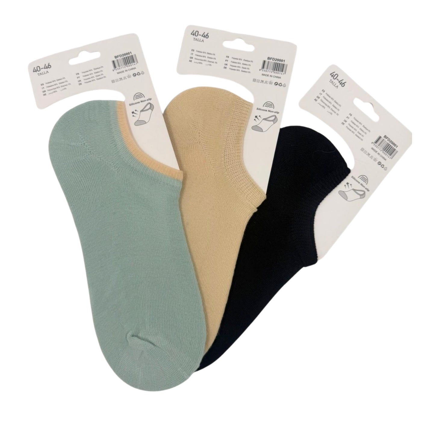 BFD20001 CALCETIN CON 1 PZ O CAJA CON 1200 PZS