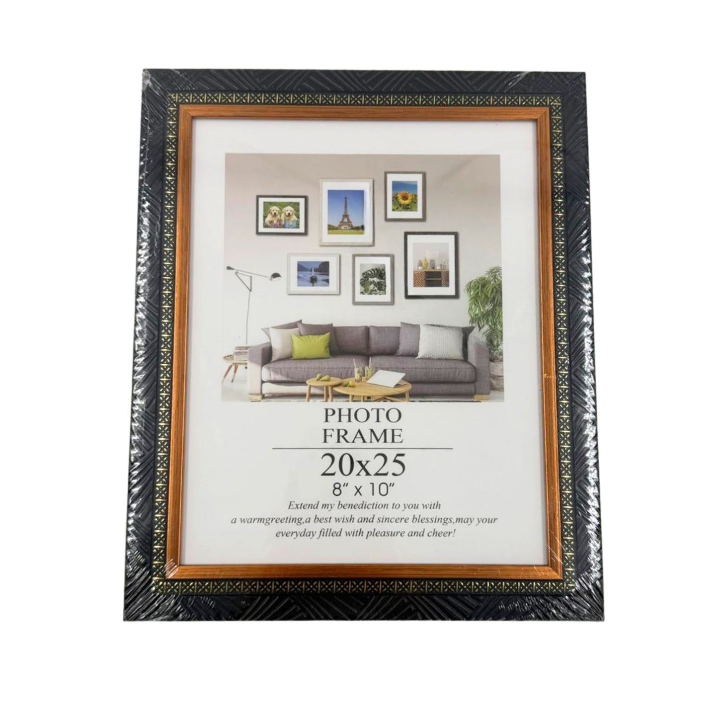 MG2257D PORTARETRATO PLASTICO 8x10 PULGADAS 3 MOD EMPLAYADO CON 1 PZ O CAJA CON 48 PZS