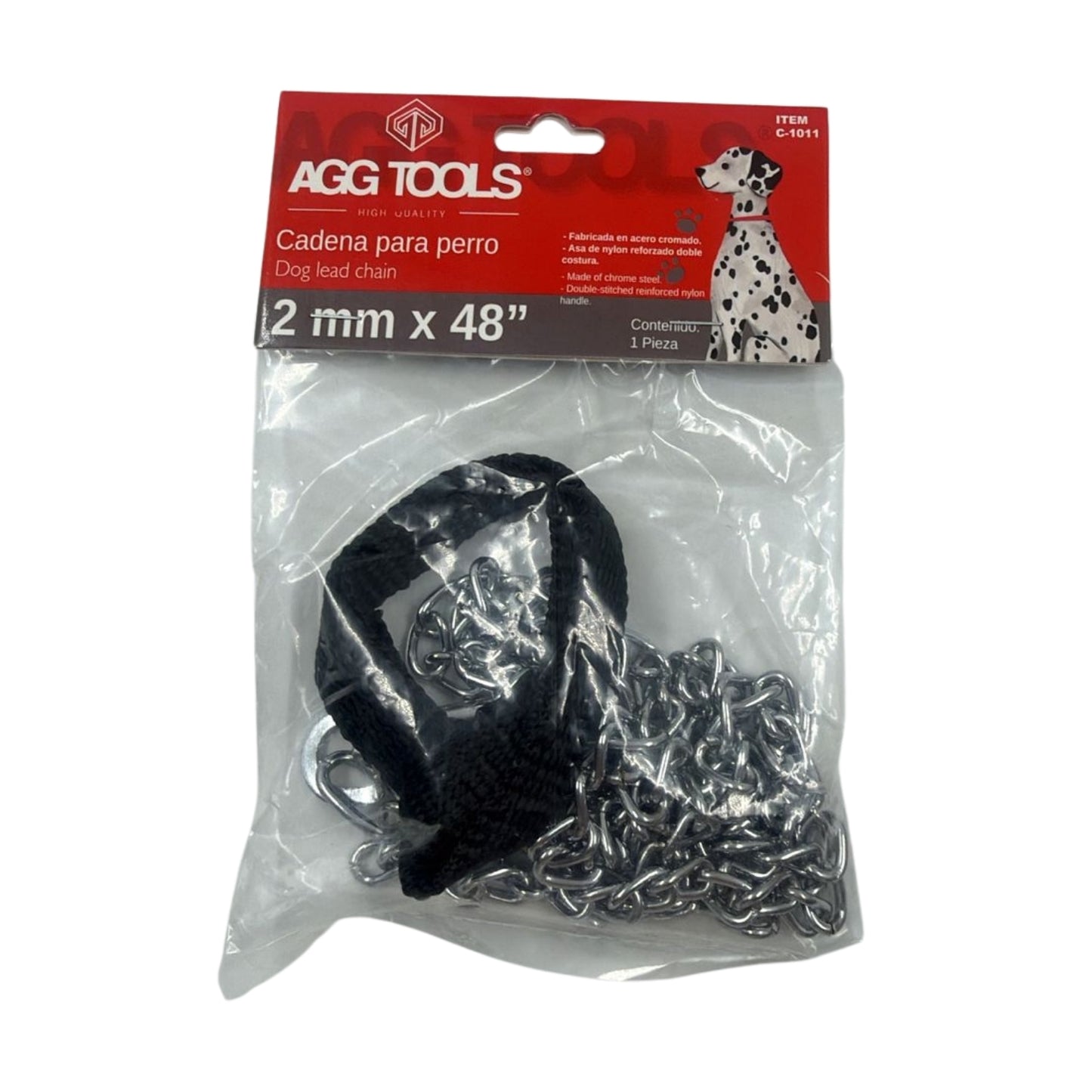 C1011 CADENA PARA PERRO 2.0 MM CON 1 PZ O CAJA CON 120 PZS