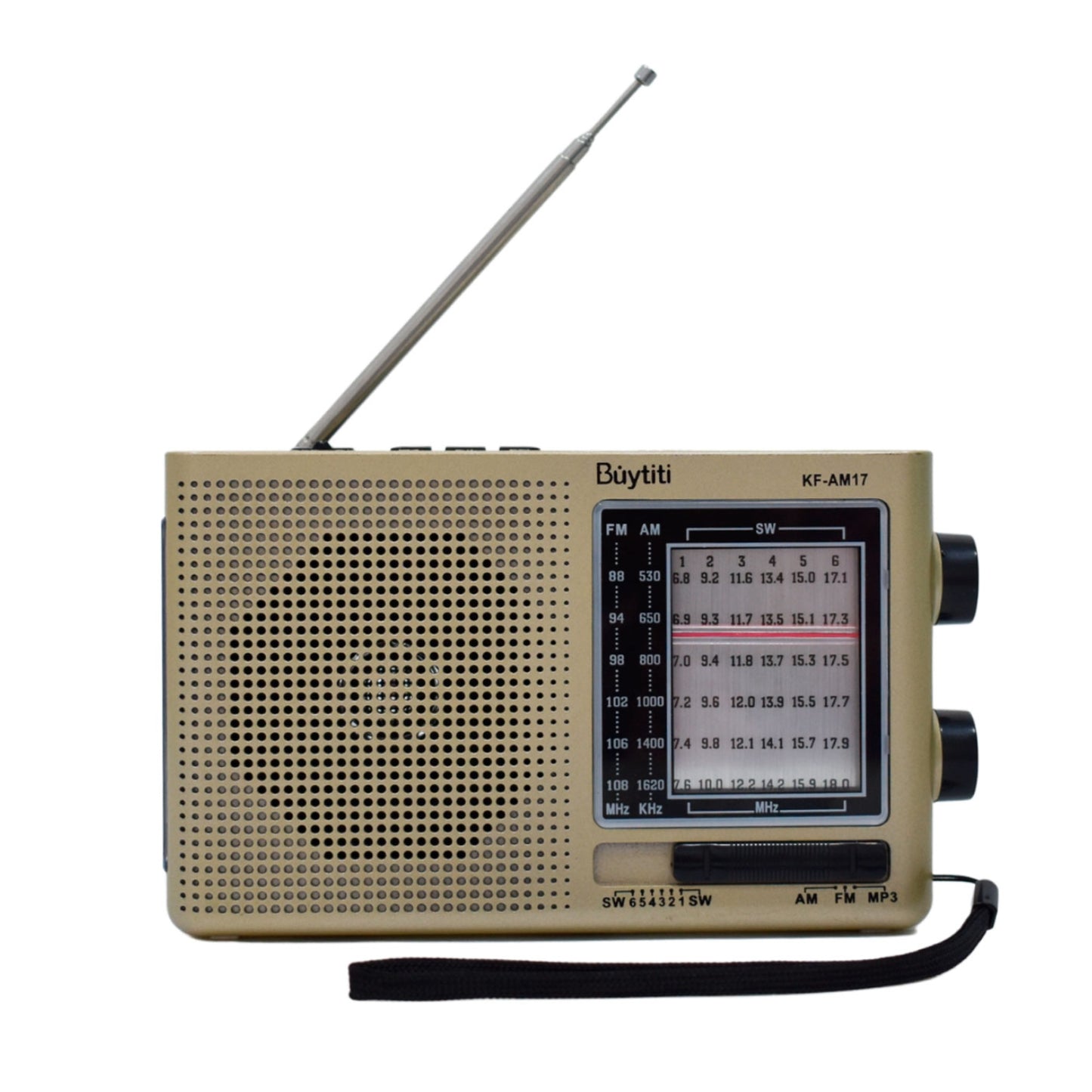 KF-AM17 RADIO AM/FM USB CON PANEL SOLAR CON 1 PZ O CAJA CON 50 PZS