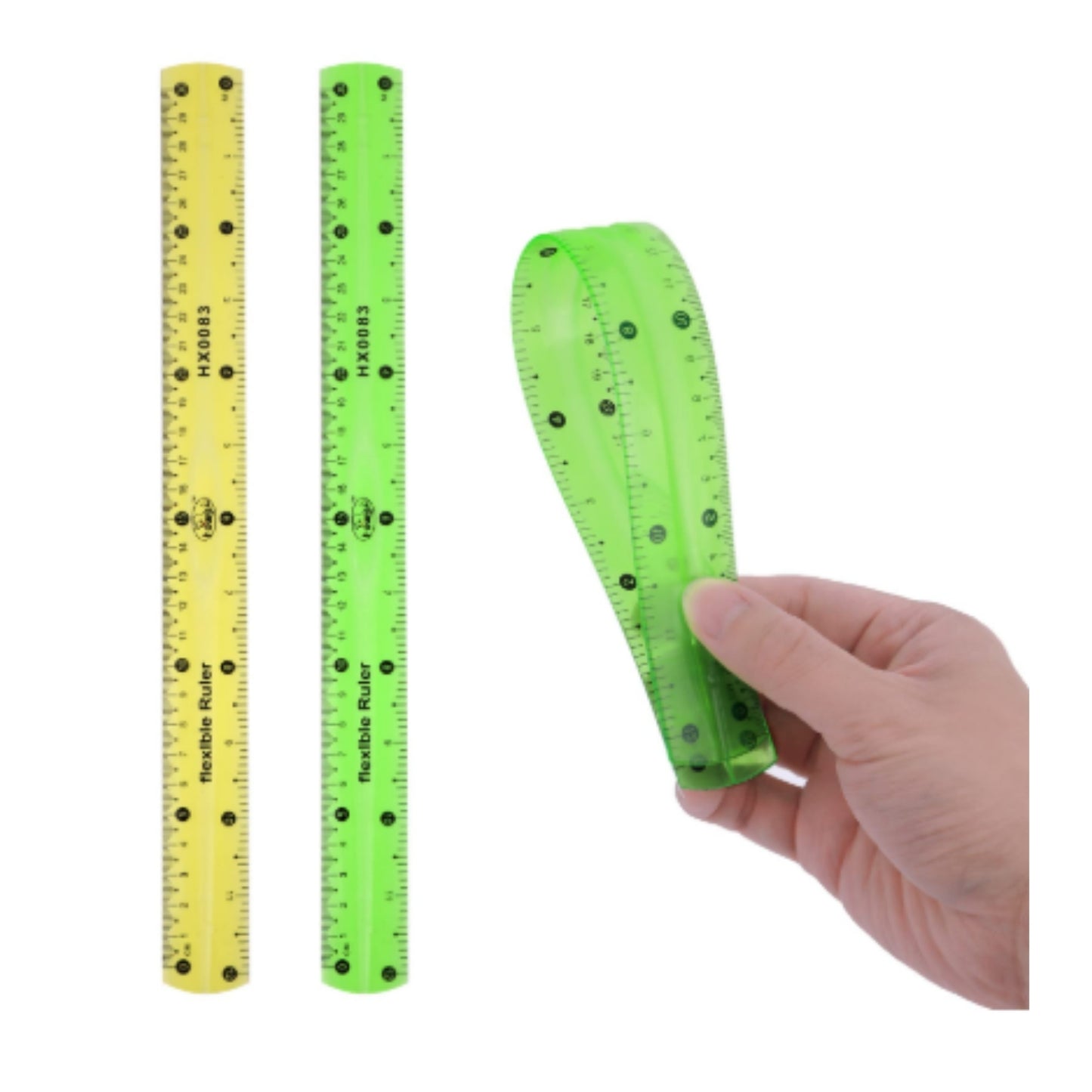 UD-3015B REGLA PLASTICA FLEXIBLE CON 1 PZ O CAJA CON 1200 PZS