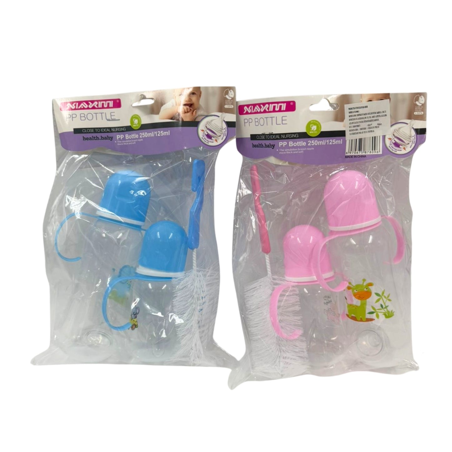 VD-4001A SET DE MAMILAS PARA BEBE CON 1 PAQ I CAJA CON 100 PQTS