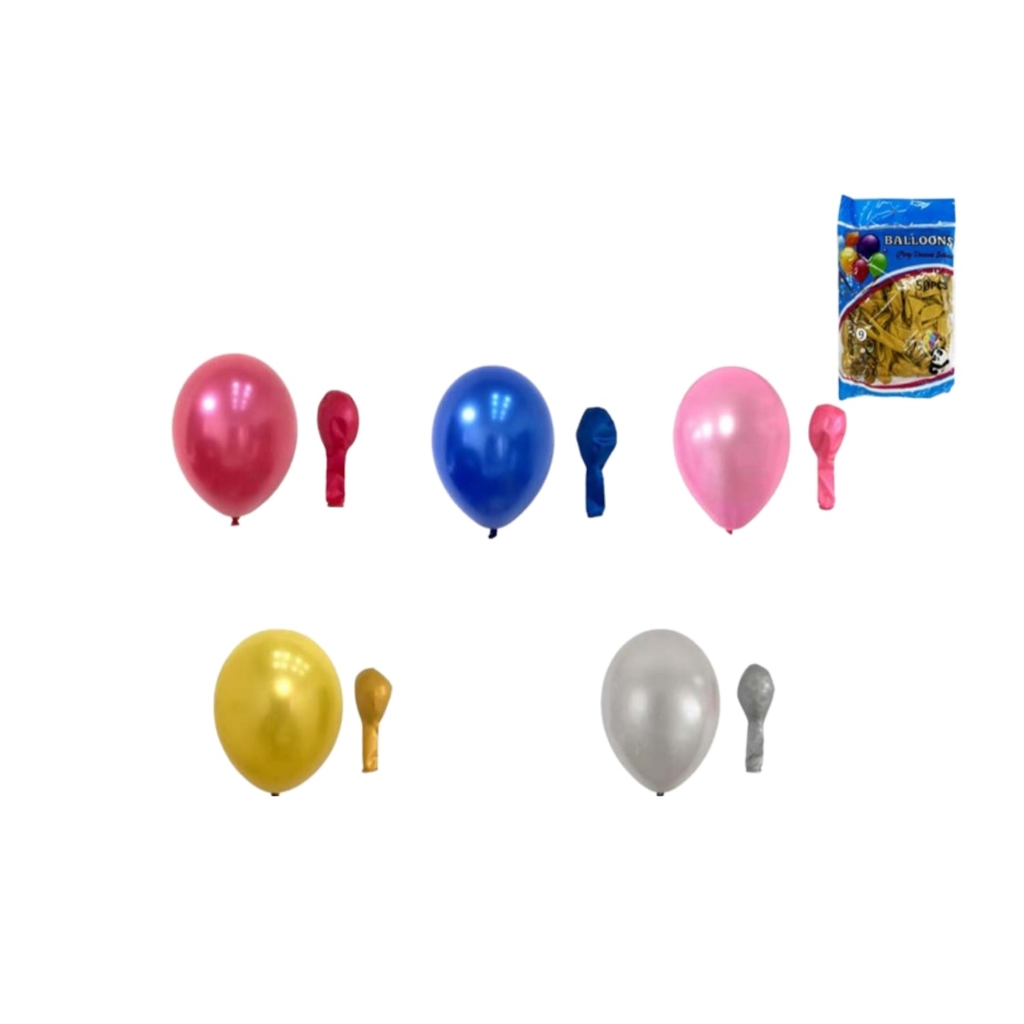 N-GPM-15863 DA-0801C BLISTER 50 GLOBOS COLORES SURTIDOS N-9 CON 1 PZ O CAJA CON 300 PZS