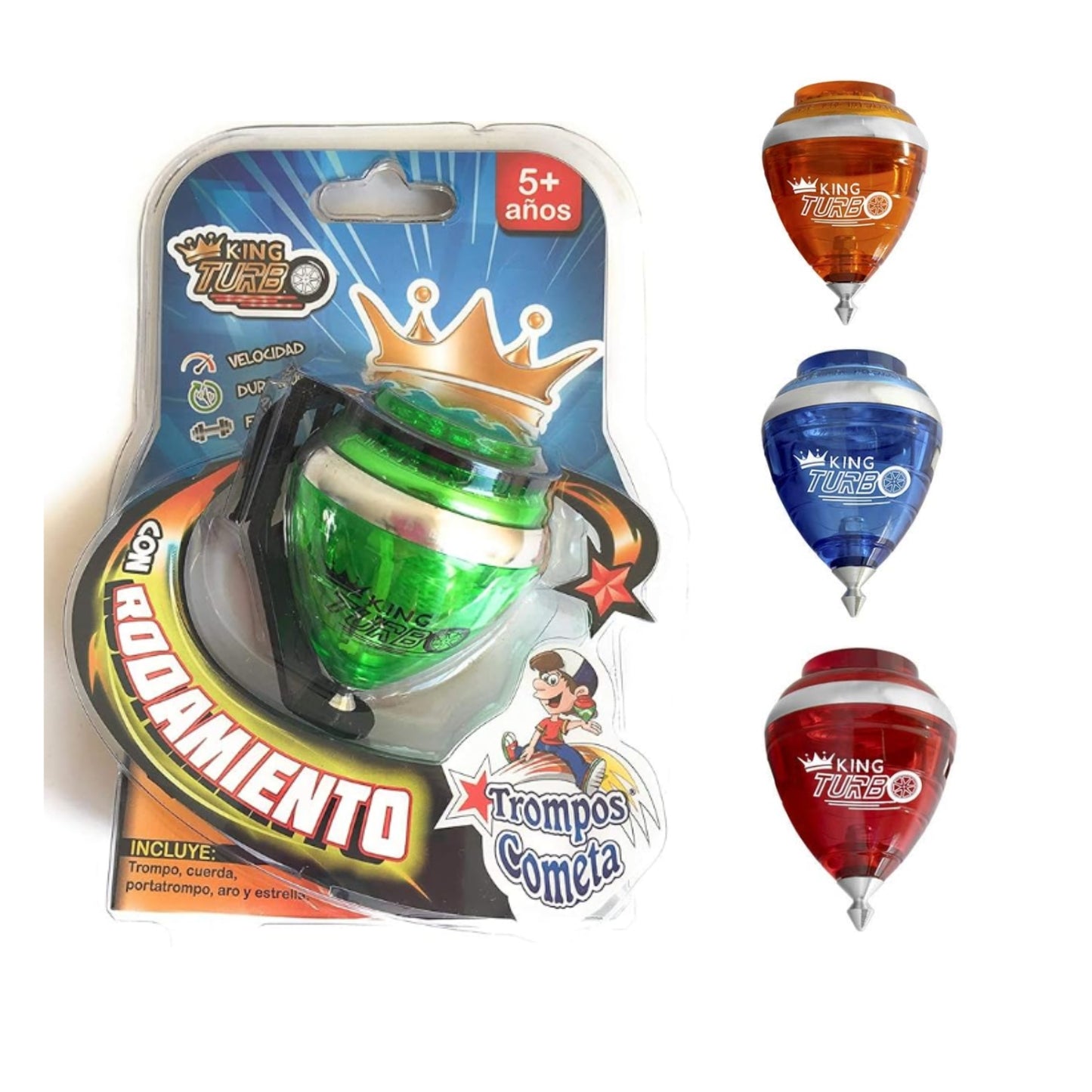TROMPO KING TURBO CON 1 PZ O CAJA CON 60 PZS