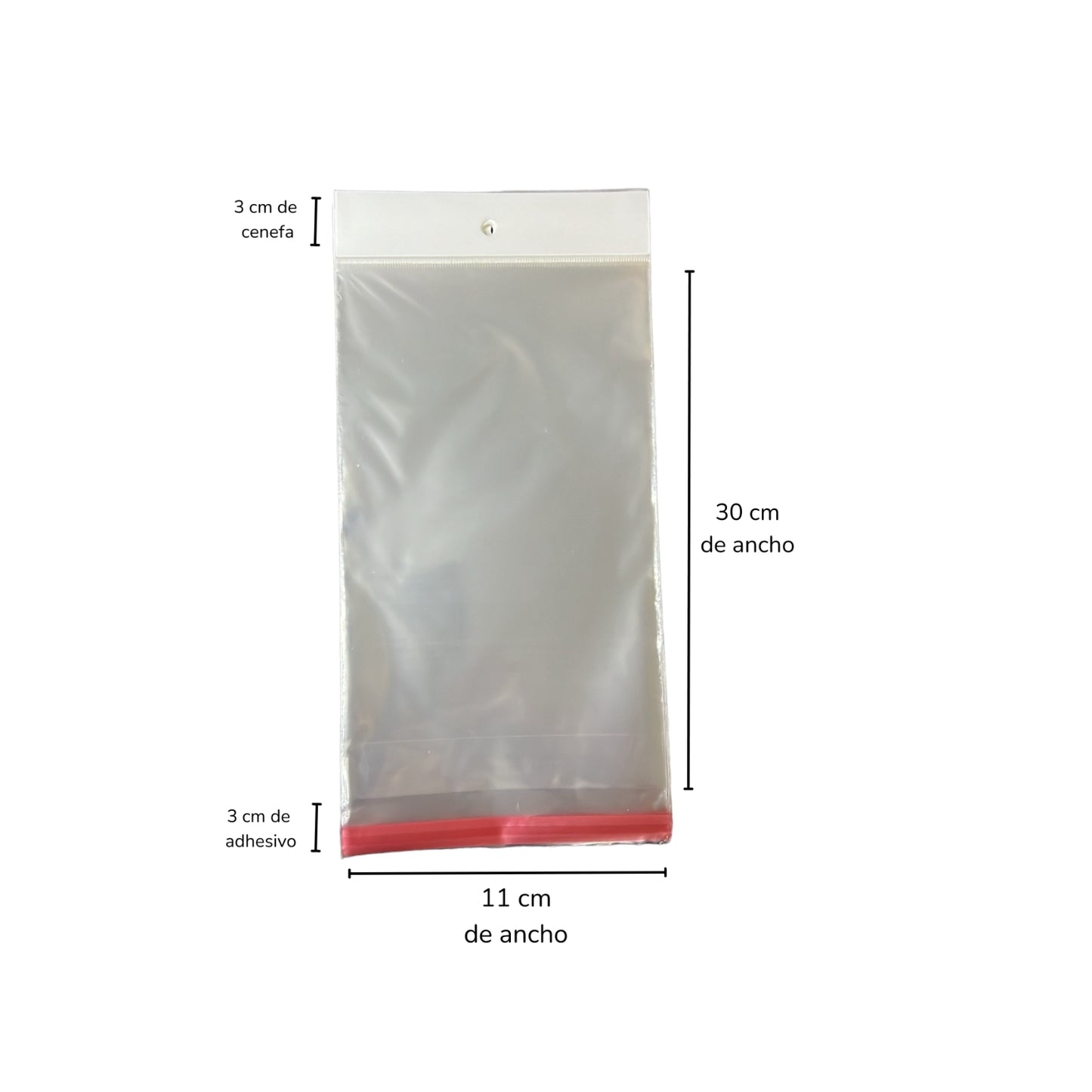 BOLSA CELOFAN CON 100 PZS O CAJA CON 150 PQTS