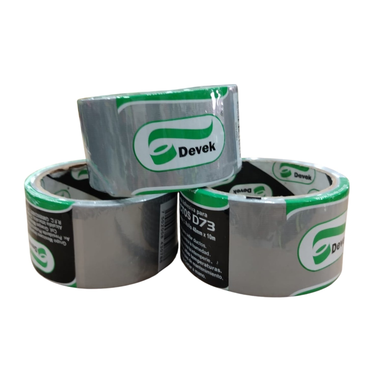 PDU100 CINTA DUCTO GRIS 48x10 DEVEK D73 CON 1 PZ O CAJA CON 36 PZS