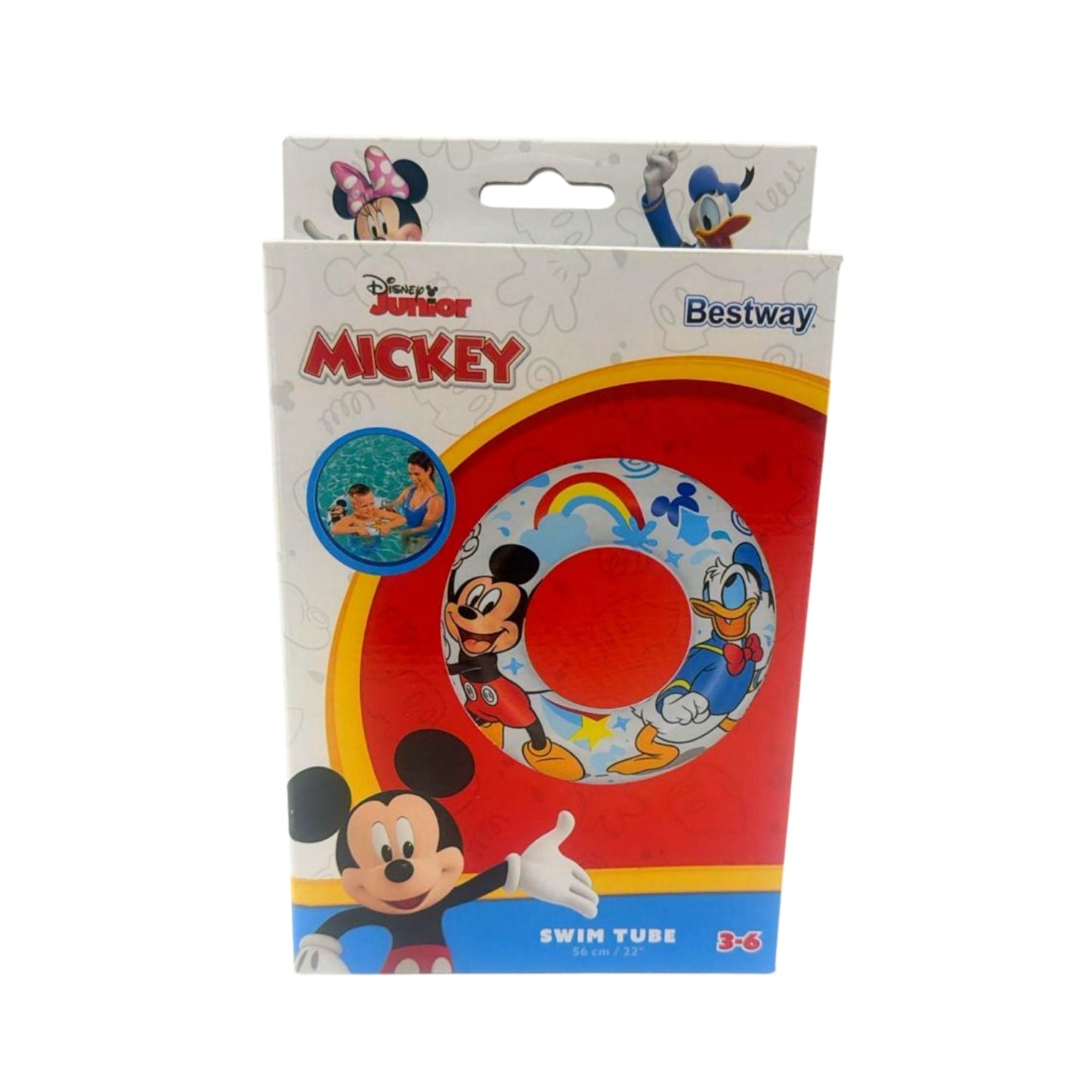 N-GPM-16158 91004 SALVAVIDAS 56 CM MICKEY MOUSE 3 a 6 AÑOS CLUB HOUSE VERDE C DECOR 1MOD CAJA CON 1 PZ O CAJA CON 24 PZS