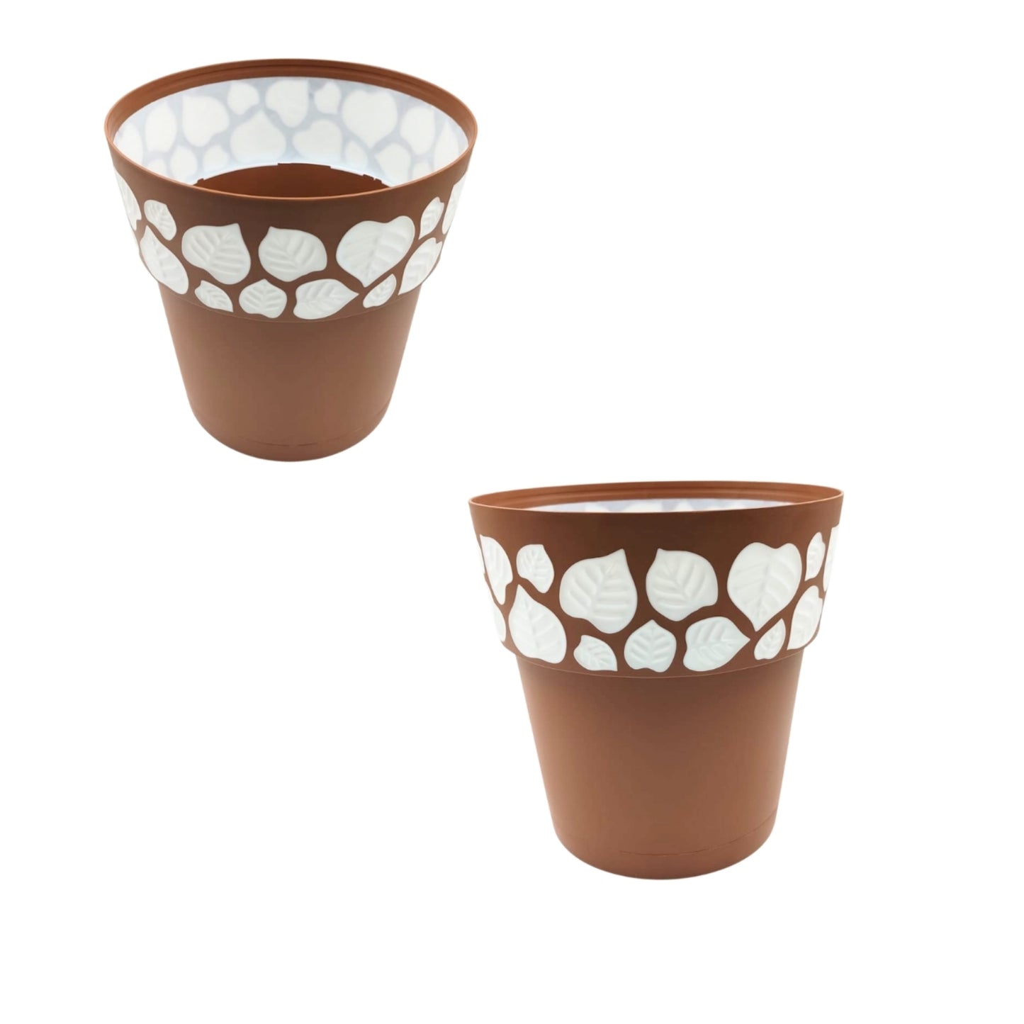 N-GPM-16259 MACETA EMILY REDONDA 10 PULGADAS TERRACOTA CON 1 PZ O CAJA CON 8 PZS