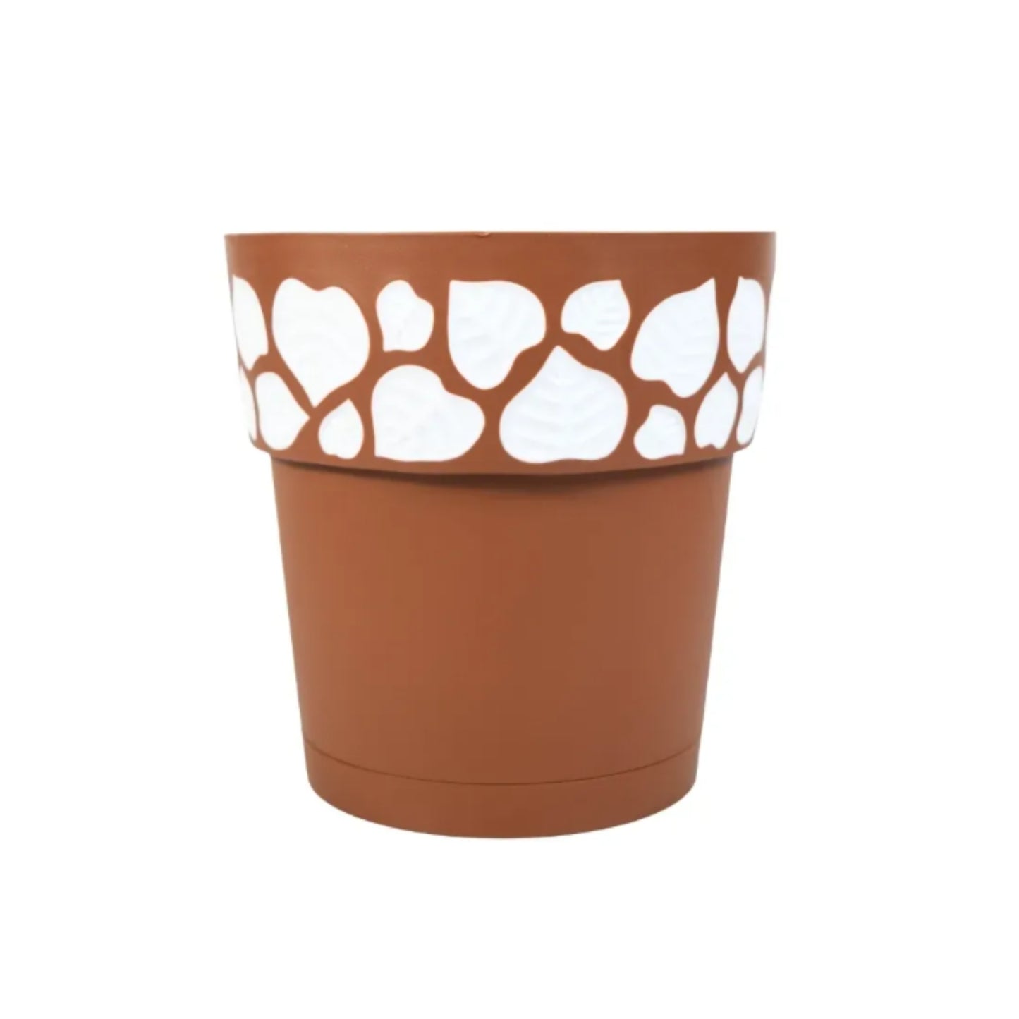 MACETA EMILY REDONDA 8 PULGADAS TERRACOTA CON 1 PZ O CAJA CON 8 PZS