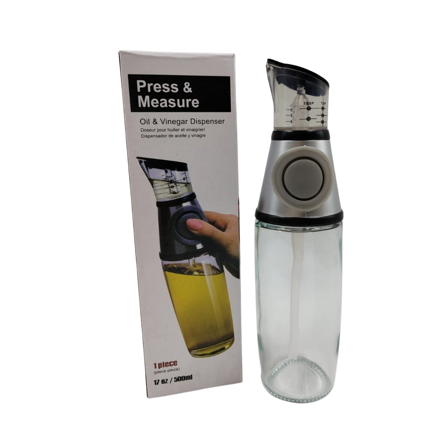 KYH01 ACEITERA DE VIDRIO CON 1 PZ O CAJA CON 30 PZS