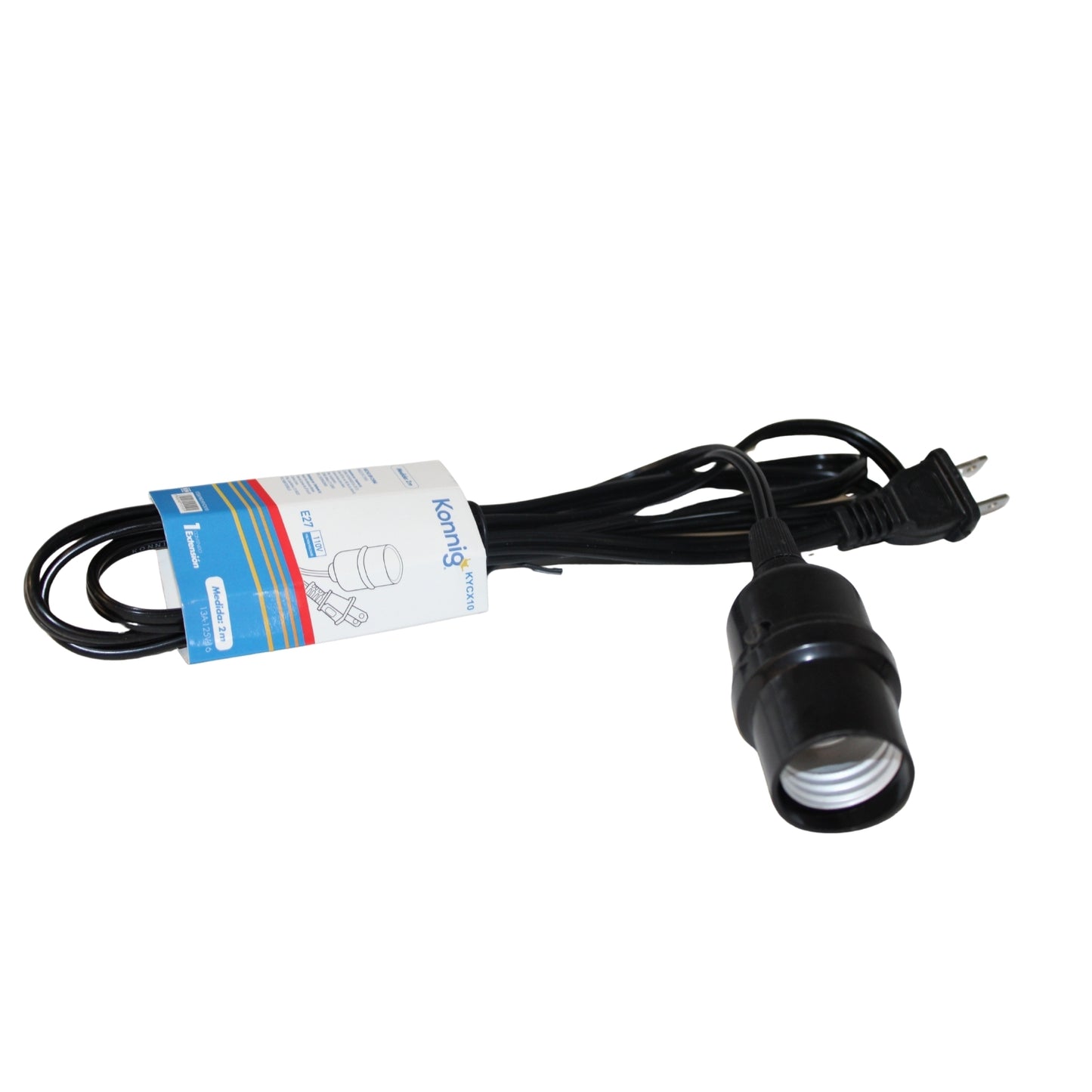 N-GPM-16365 KYCX10 EXTENSION SOCKET COLOR NEGRO DE 2 MT CON 1 PZ O CAJA CON 100 PZS