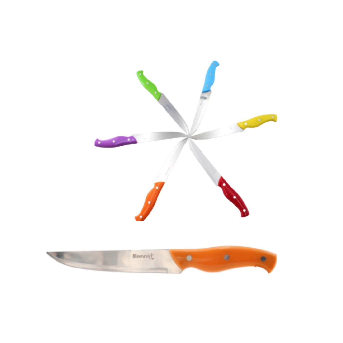 N-GPM-16396 KXD37 CUCHILLO FILETERO CACHA DE PLASTICO DE COLOR No. 7 CON 12 PZS O CAJA CON 40 PQTS