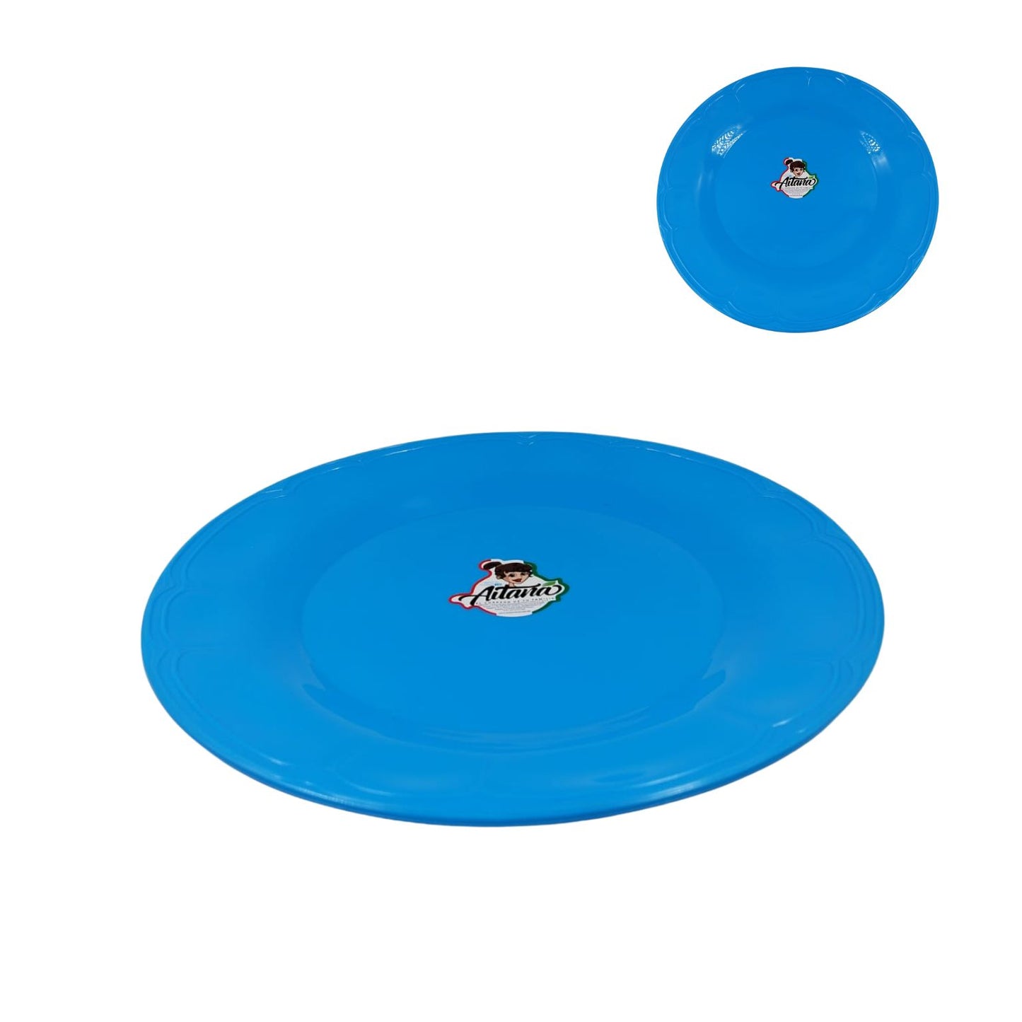 AIT-020 PLATO TRINCHE COLORES CON 1 PZ O CAJA CON 40 PZS