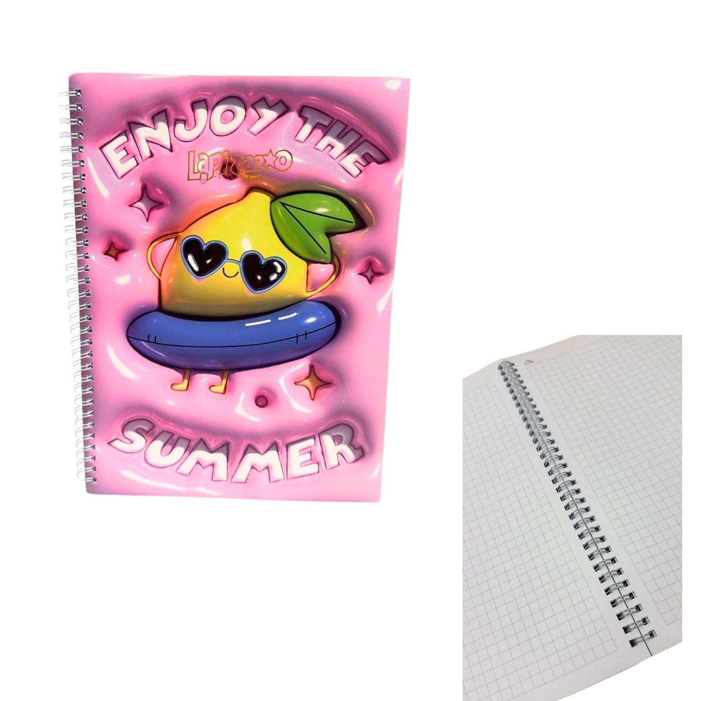 HFY-13359-1 LIBRETA TAMAÑO PROFESIONAL ESPIRAL METALICO VARIOS DISEÑOS CON 1 PZ O CAJA CON 60 PZS