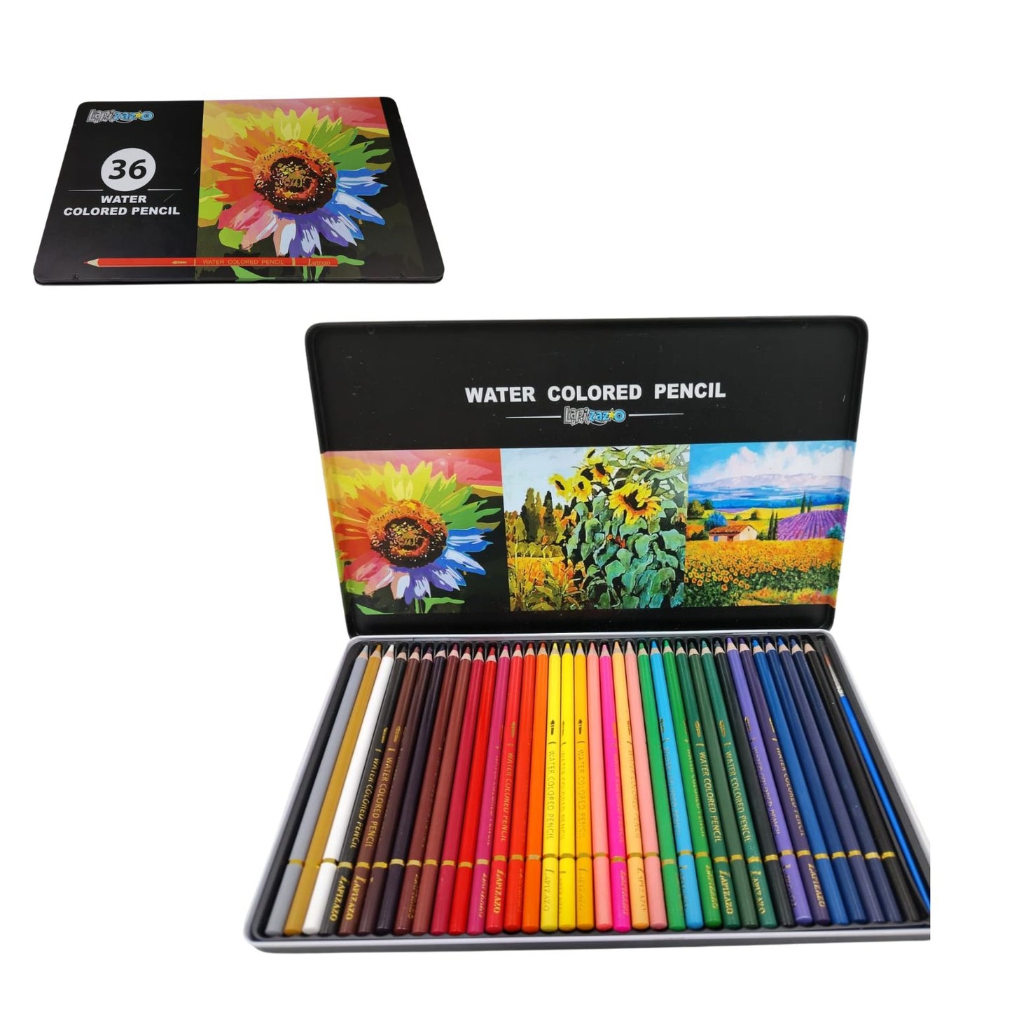 N-GPM-16653 C-998-50 LAPICES DE COLORES A8 3 MM ALTA CALIDAD, 36 COLORES Y 2 SACAPUNTAS CON 1 SET O CAJA CON 36 SETS