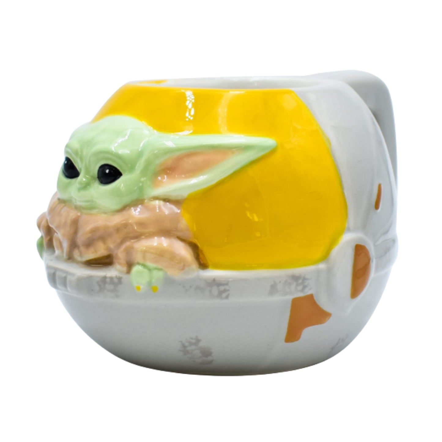 1555-3186 TARRO 3D DE CERAMICA MANDALORIAN THE CHILD 473 ML CON 1 PZ O CAJA CON 16 PZS