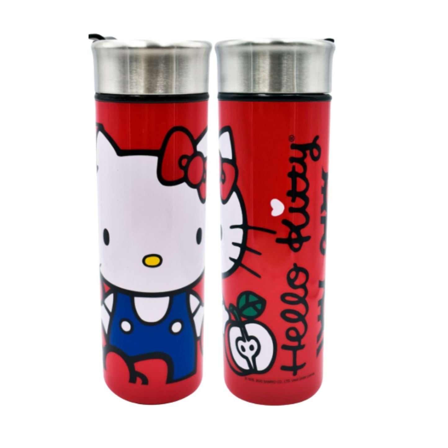 2415-3494 TERMO CON TAPA DE ACERO INOX 430 ML HELLO KITTY CON 1 PZ O CAJA CON 12 PZS