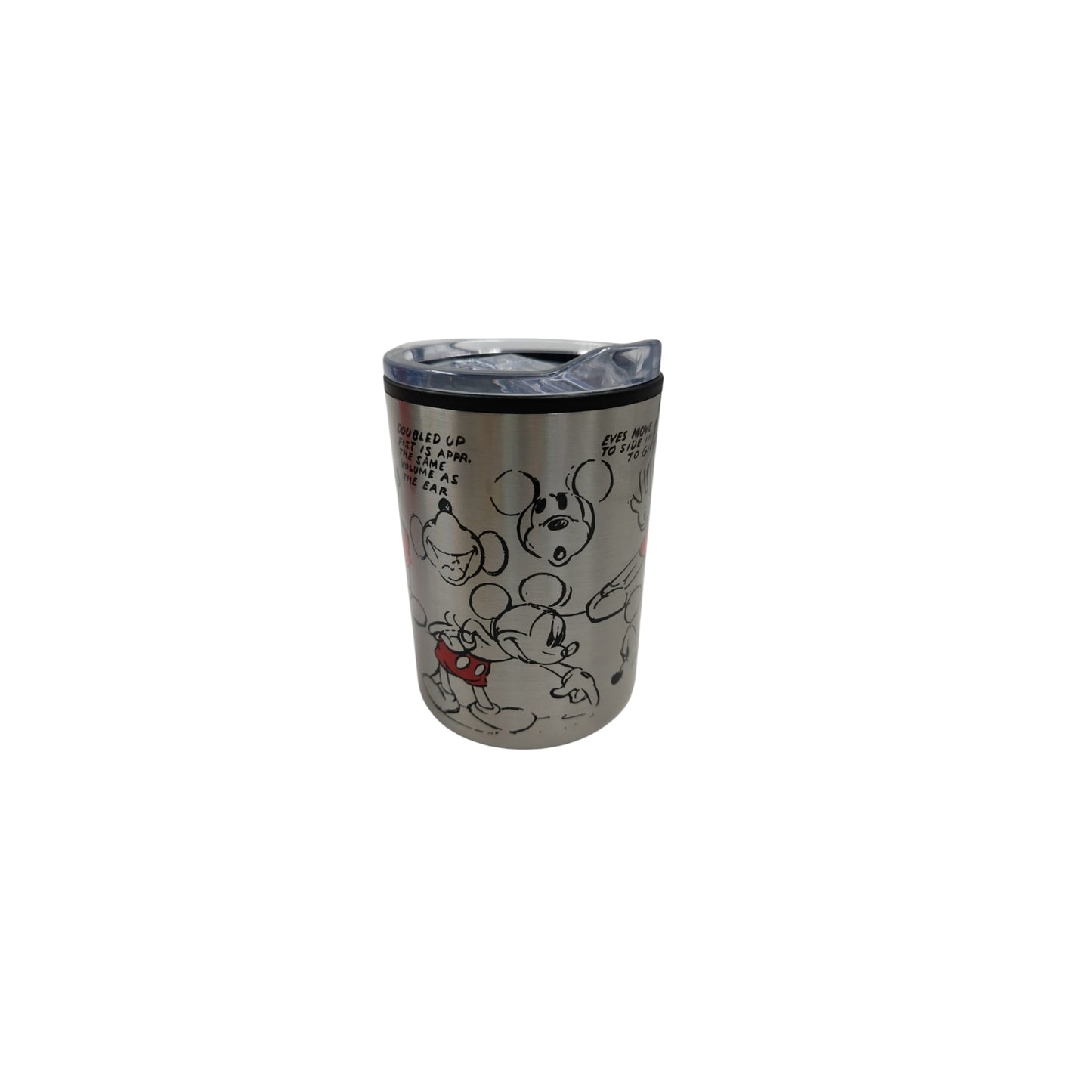 2415-3496 TERMO CON TAPA DE ACERO INOX 350 ML MICKEY CON 1 PZ O CAJA CON 12 PZS