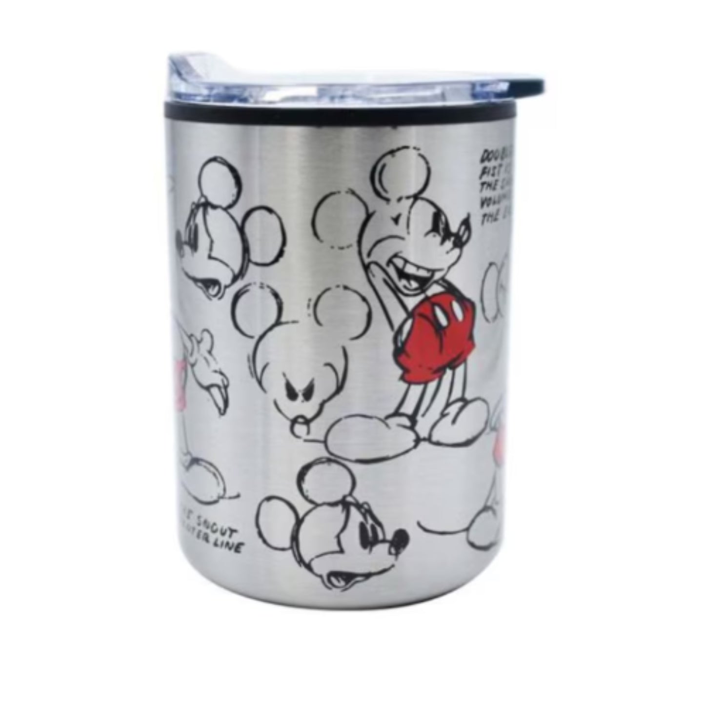2415-3497 TERMO CON TAPA DE ACERO INOX 350 ML MINNIE CON 1 PZ O CAJA CON 12 PZS