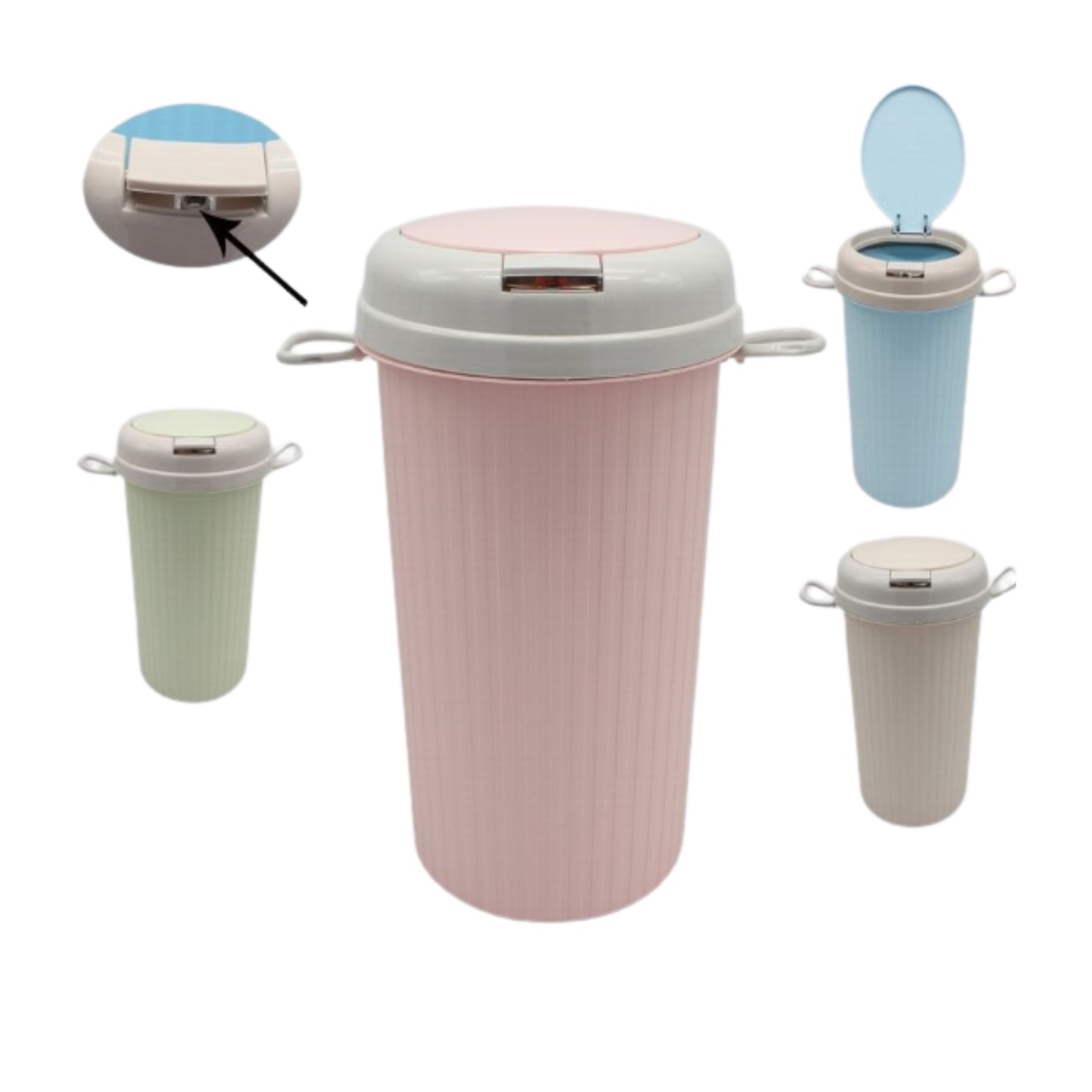 N-GPM-6675 AO-0004-3 BOTE PARA BASURA DE PLASTICO, CON 1 PZ O CAJA CON 40 PZS