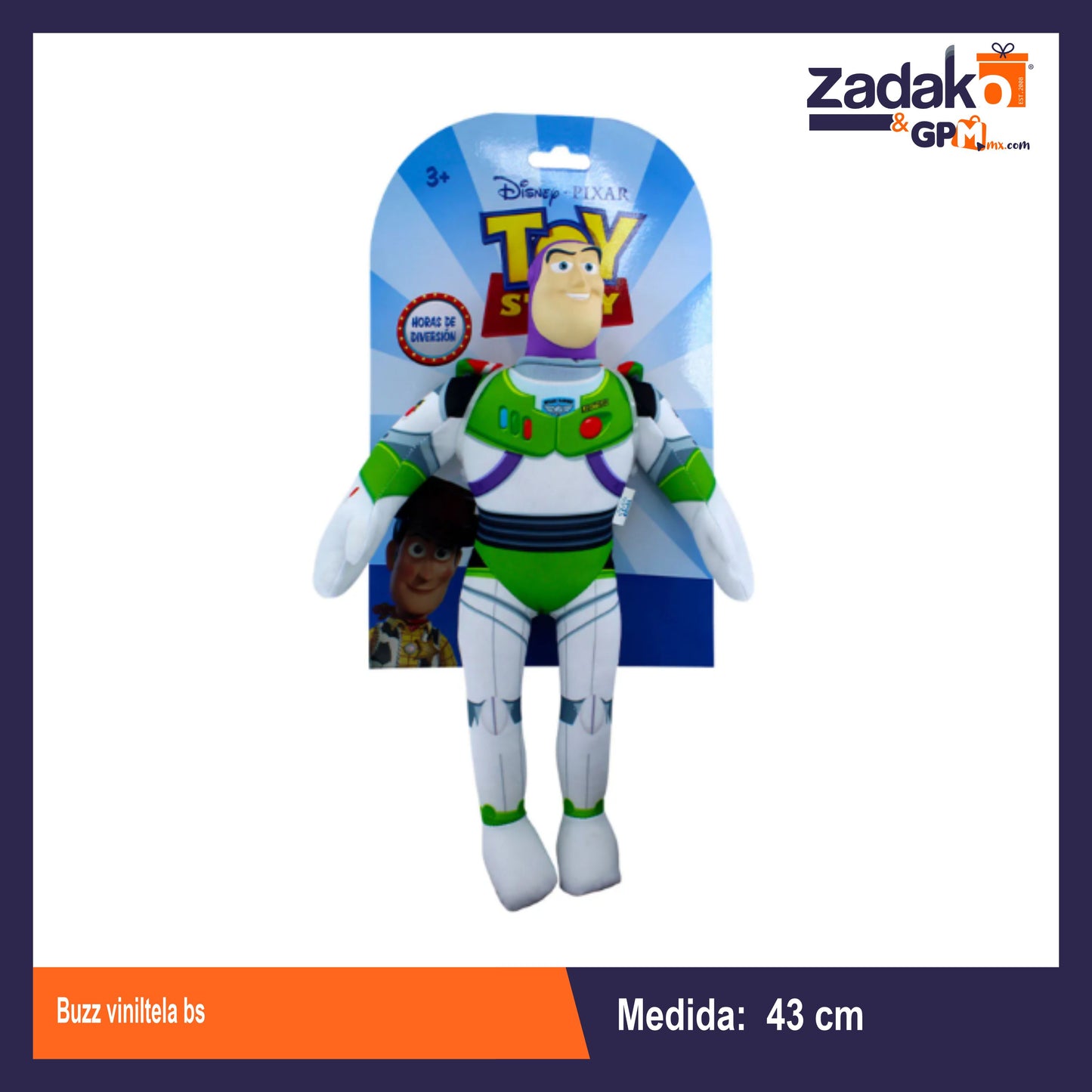 11592-TS BUZZ VINILTELA BS 43CM CON 1 PZ O CAJA CON 12 PZS